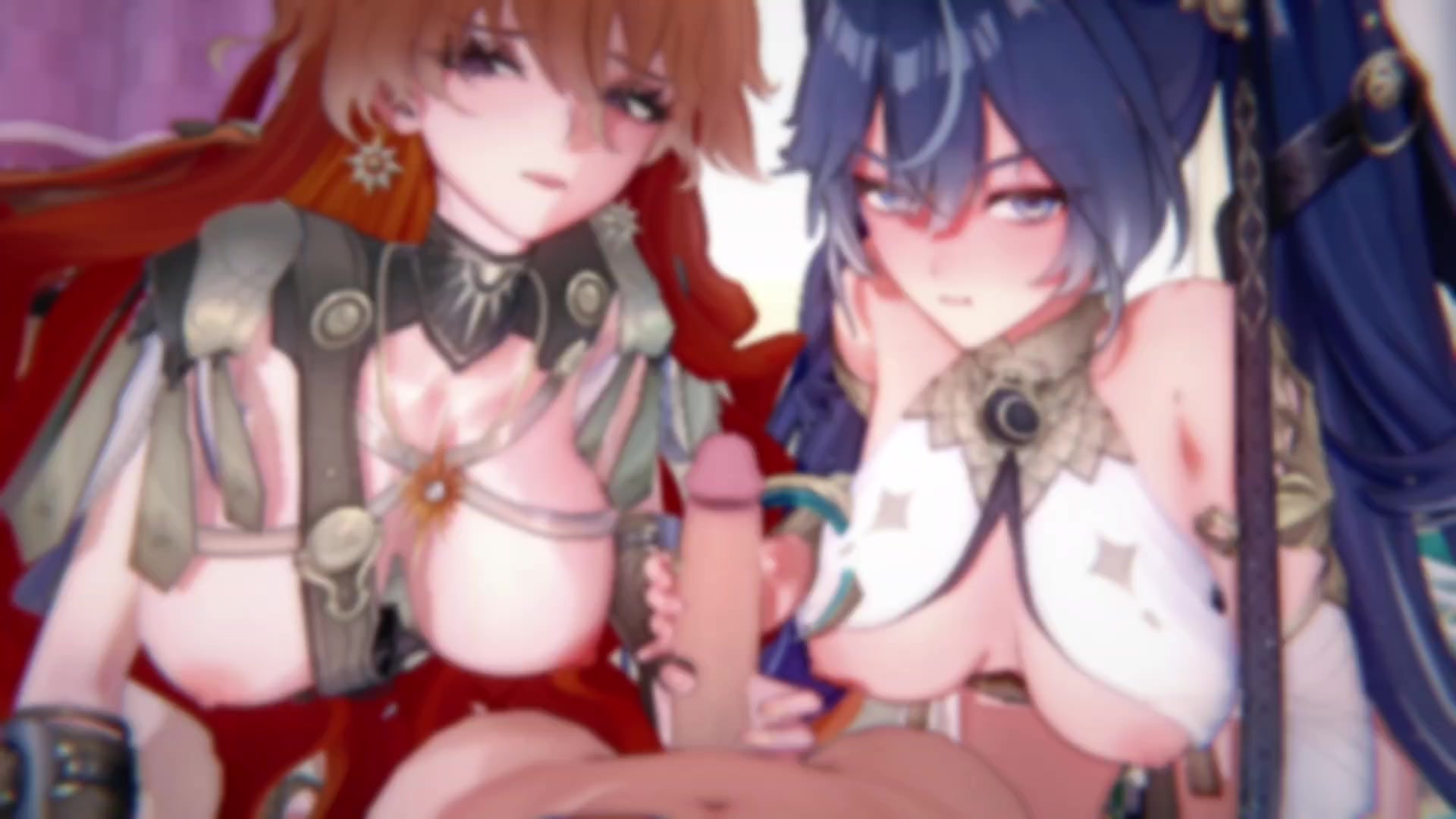 Cena ecchi aogusita luno em wuthering waves