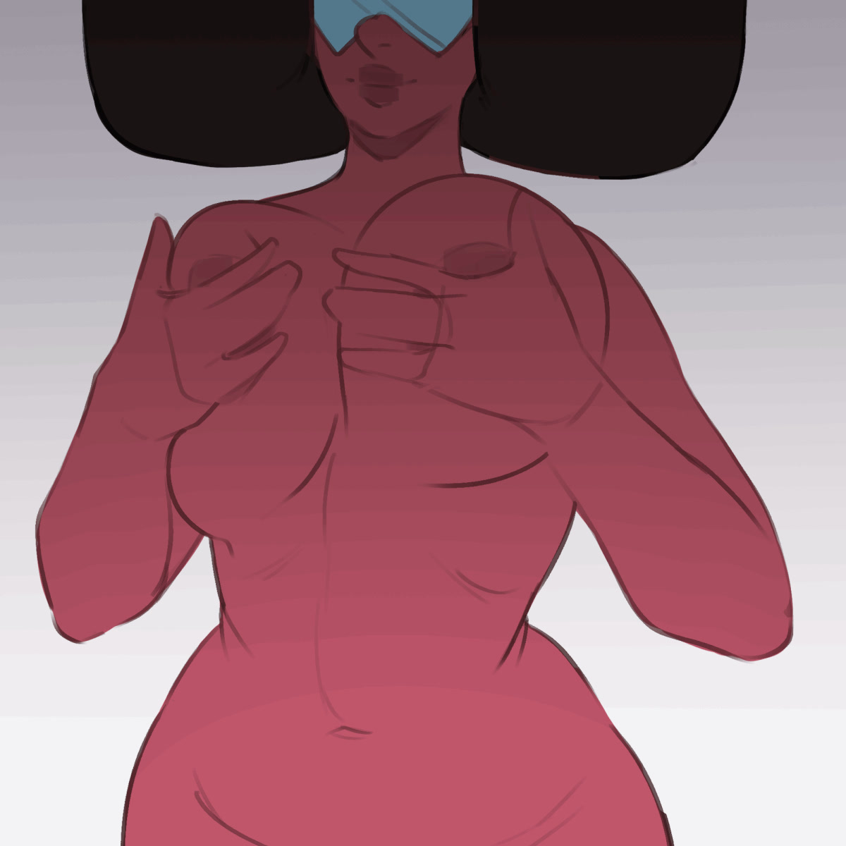 Garnet animada sacude su pecho