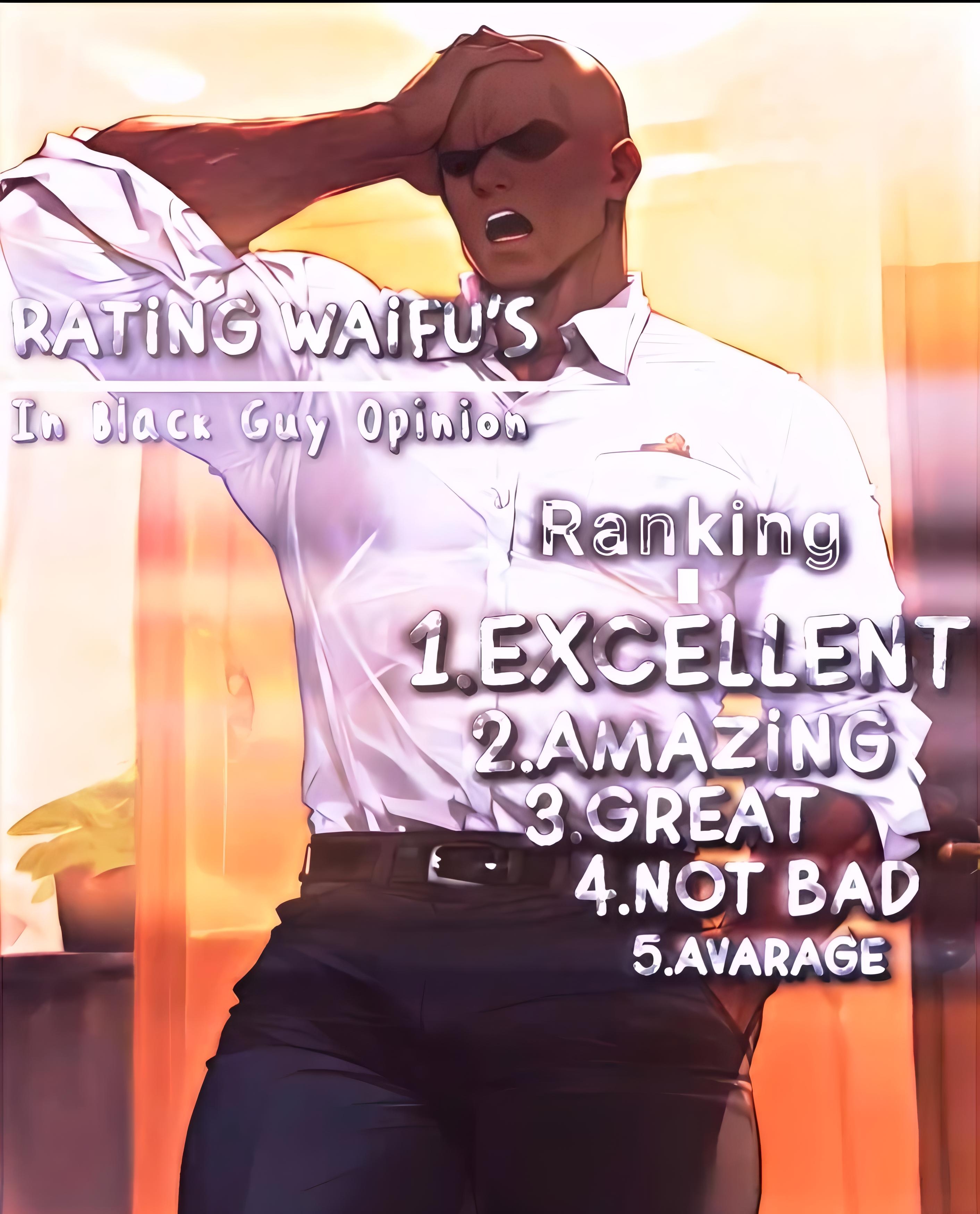 Negro califica a su waifu en hmv