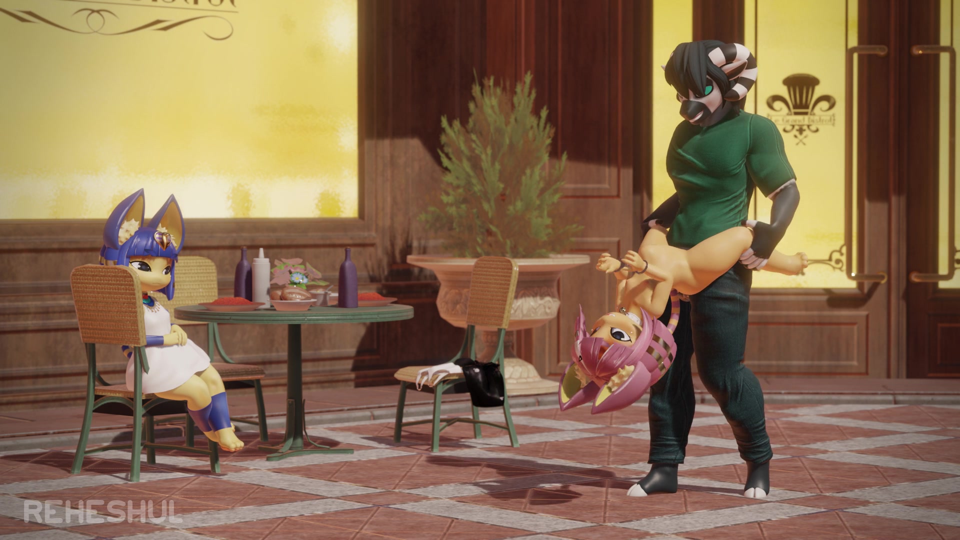 кошачьи близнецы кафе