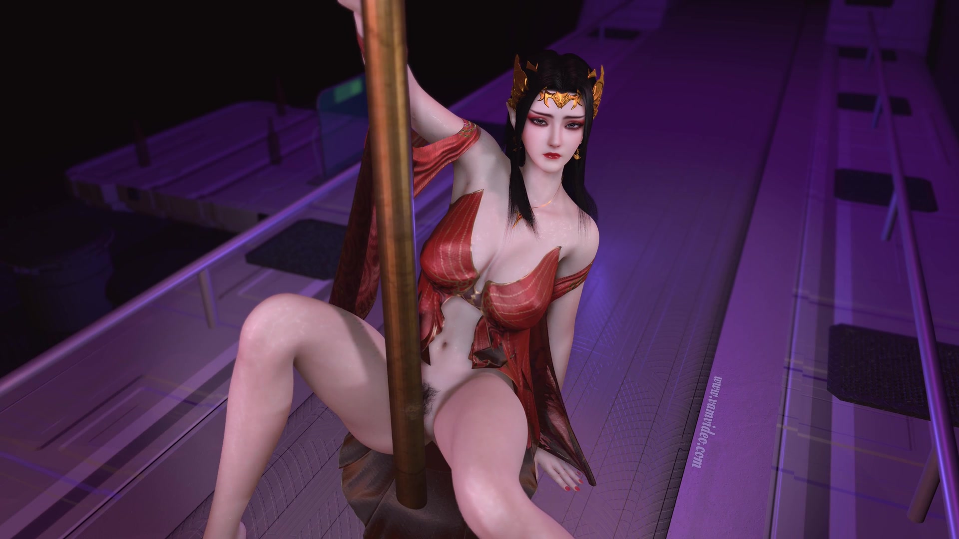 Dança da medusa: tentáculos futanari aluna ecchi