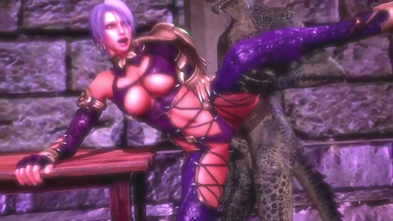 Lierre se soumet au futa tentacule lézard