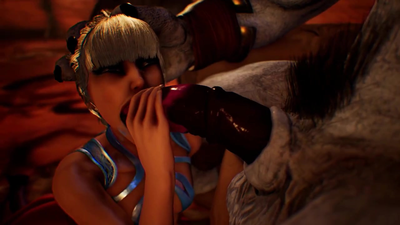 Esclava follada por dos minotauros y un centauro