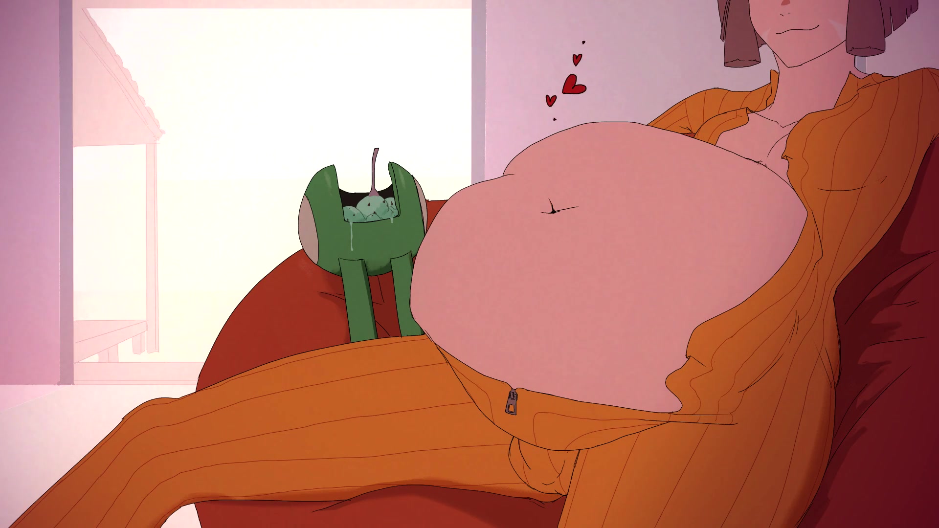 пост-воре фута школьница с щупальцами