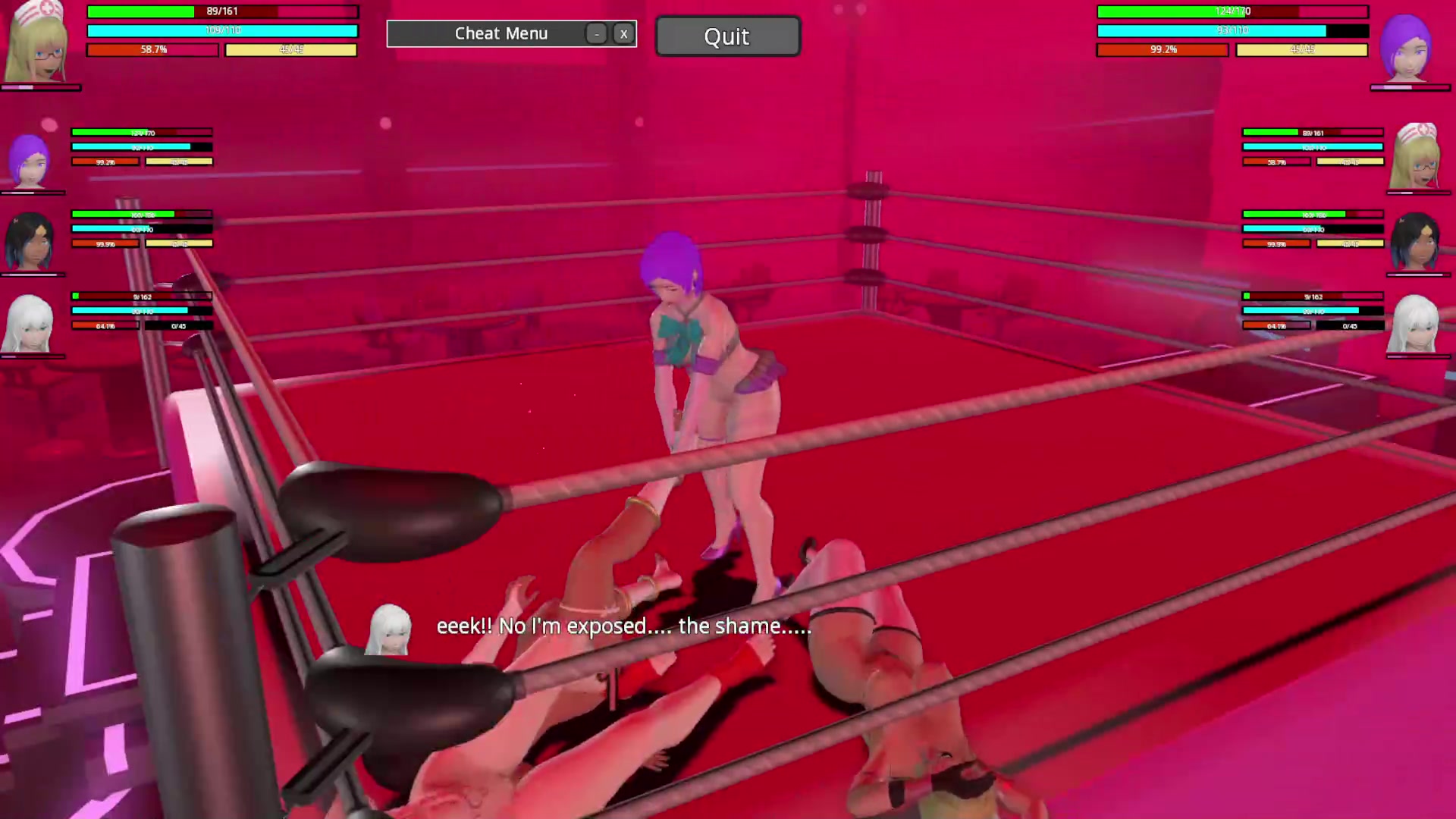 Amira对anya对grace对aika：激烈高潮，残酷四人对决