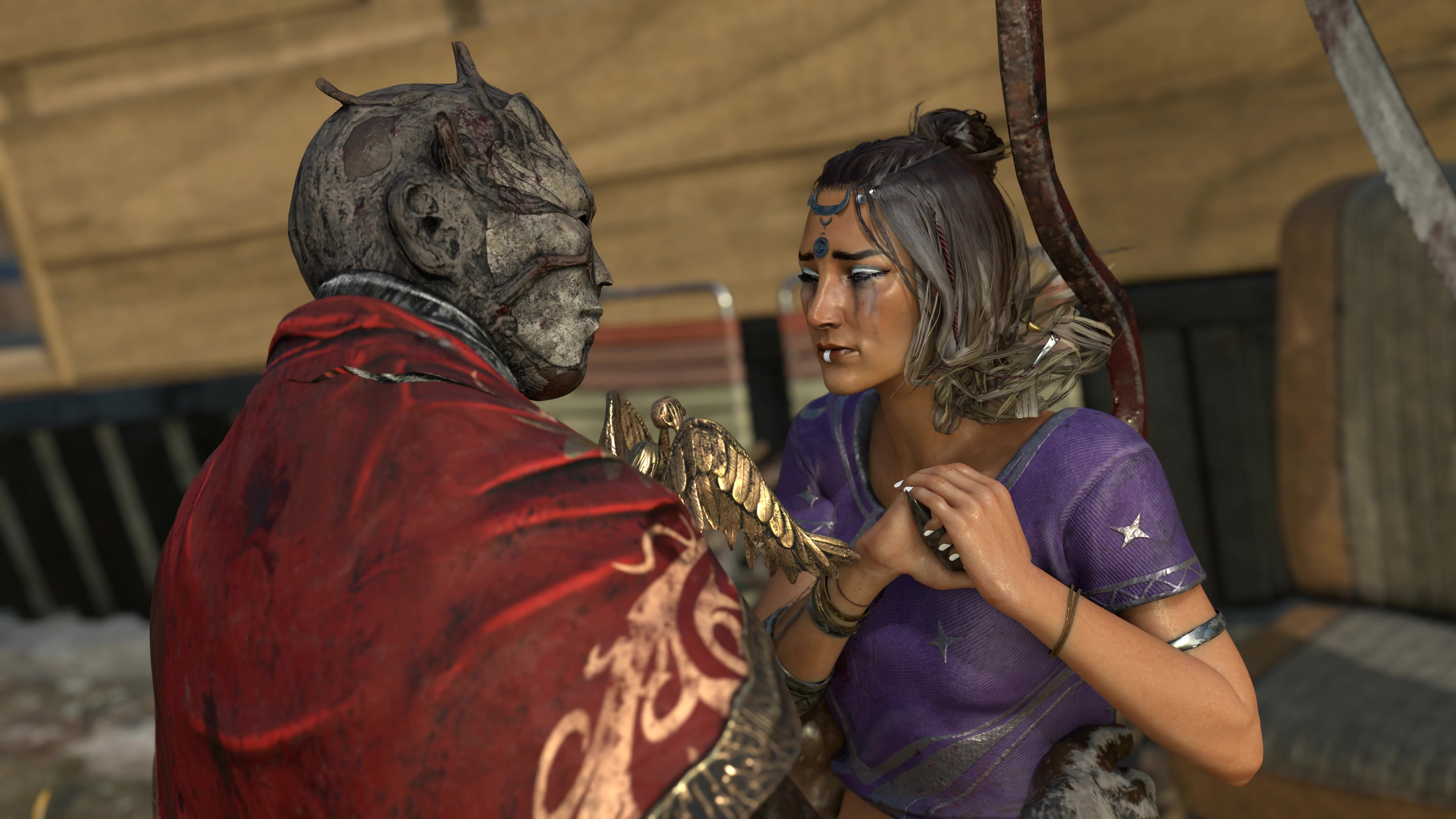 レイスがふたなり触手エッチ女子校生シーンでザリーナを捕える