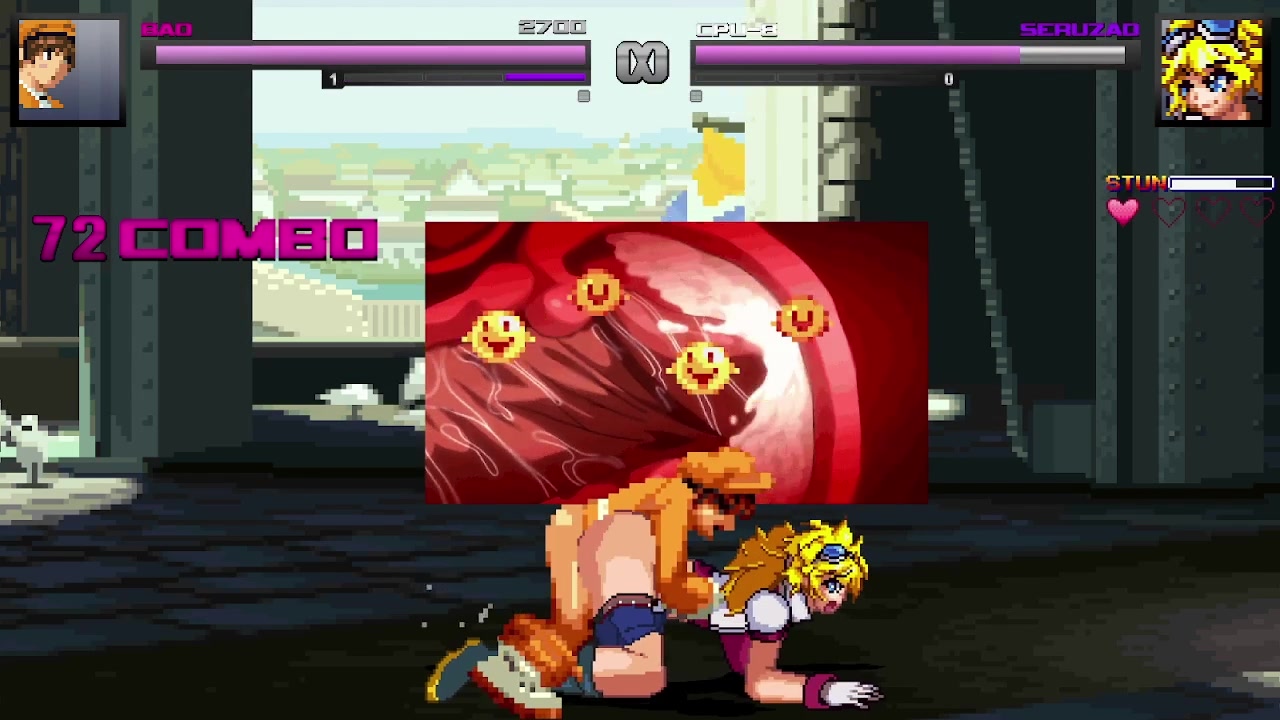 Bao vs seruzad, intensiver ecchi-schulmädchen-futanari-kampf