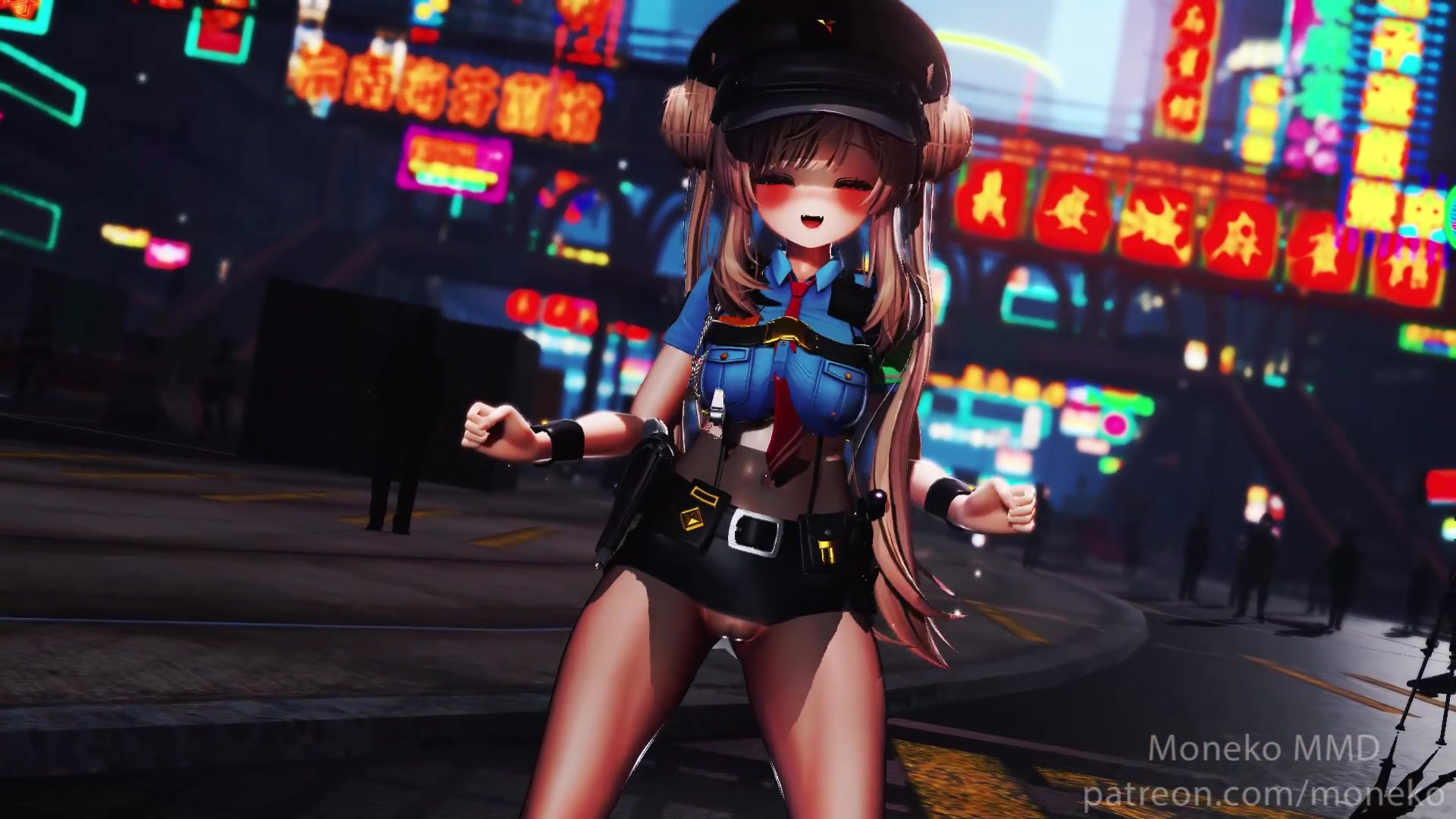 школьница-футанари с щупальцами манука похотливая