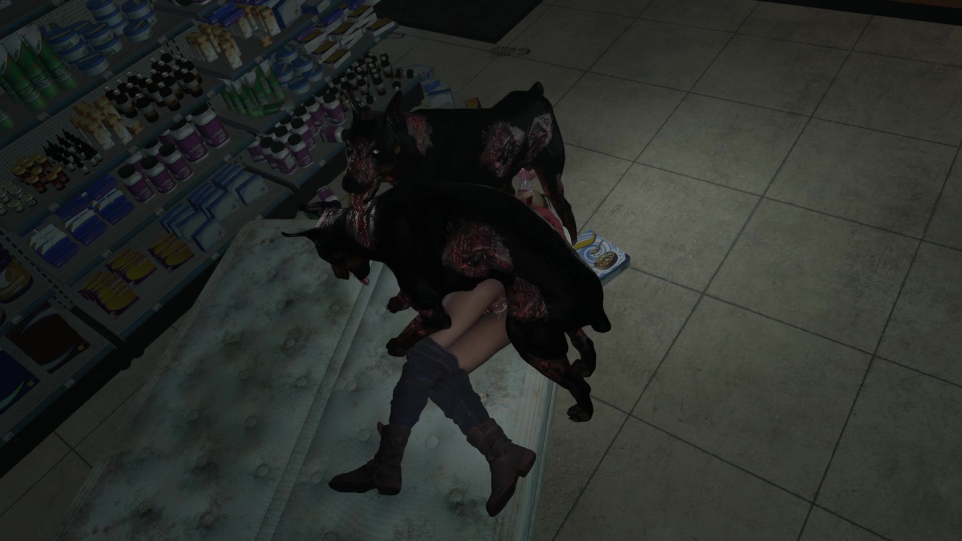 Claire y los perros-z, futa tentáculos ecchi