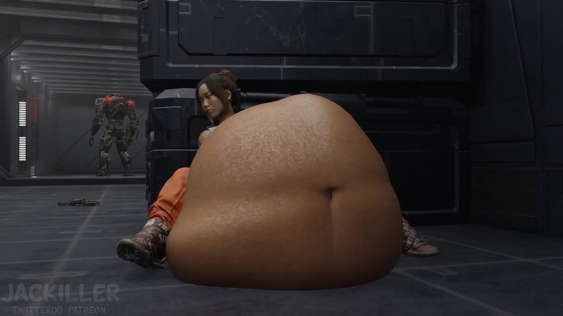 Colegial futanari tentáculo pós-vore: ecchi