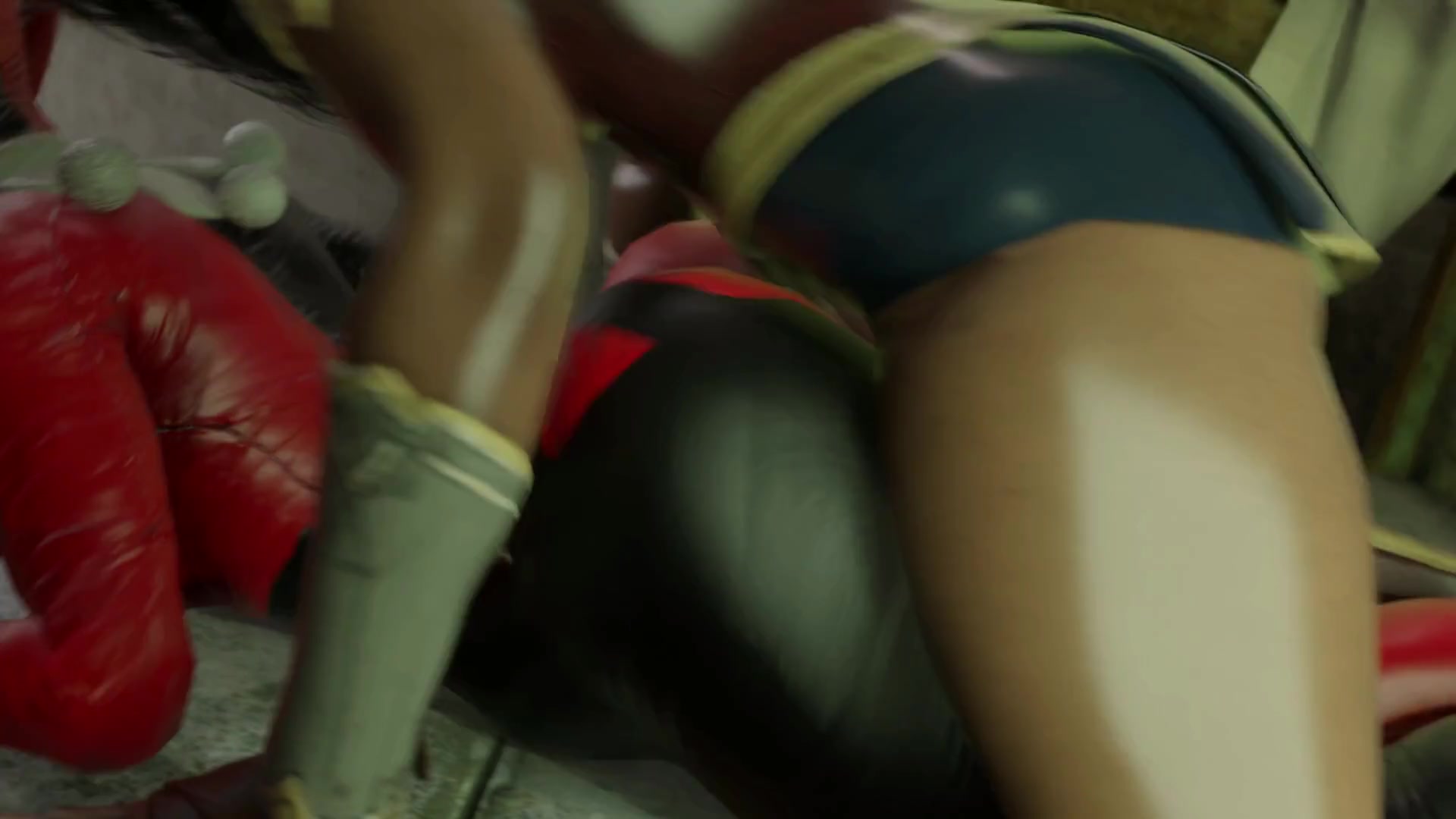 हार्ले और वंडर वुमन तीव्र रगड़