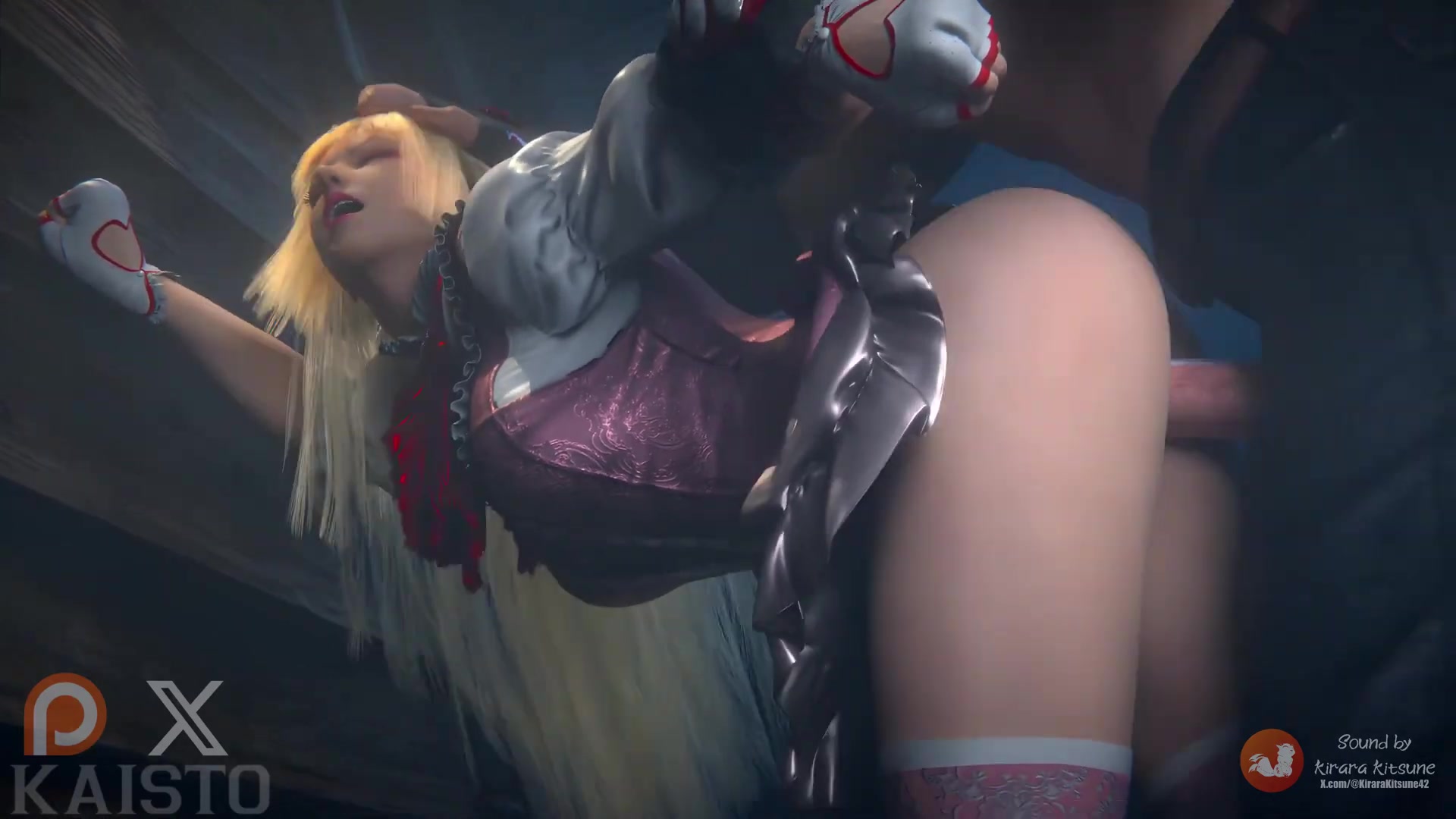 リリがジンに後ろから犯される