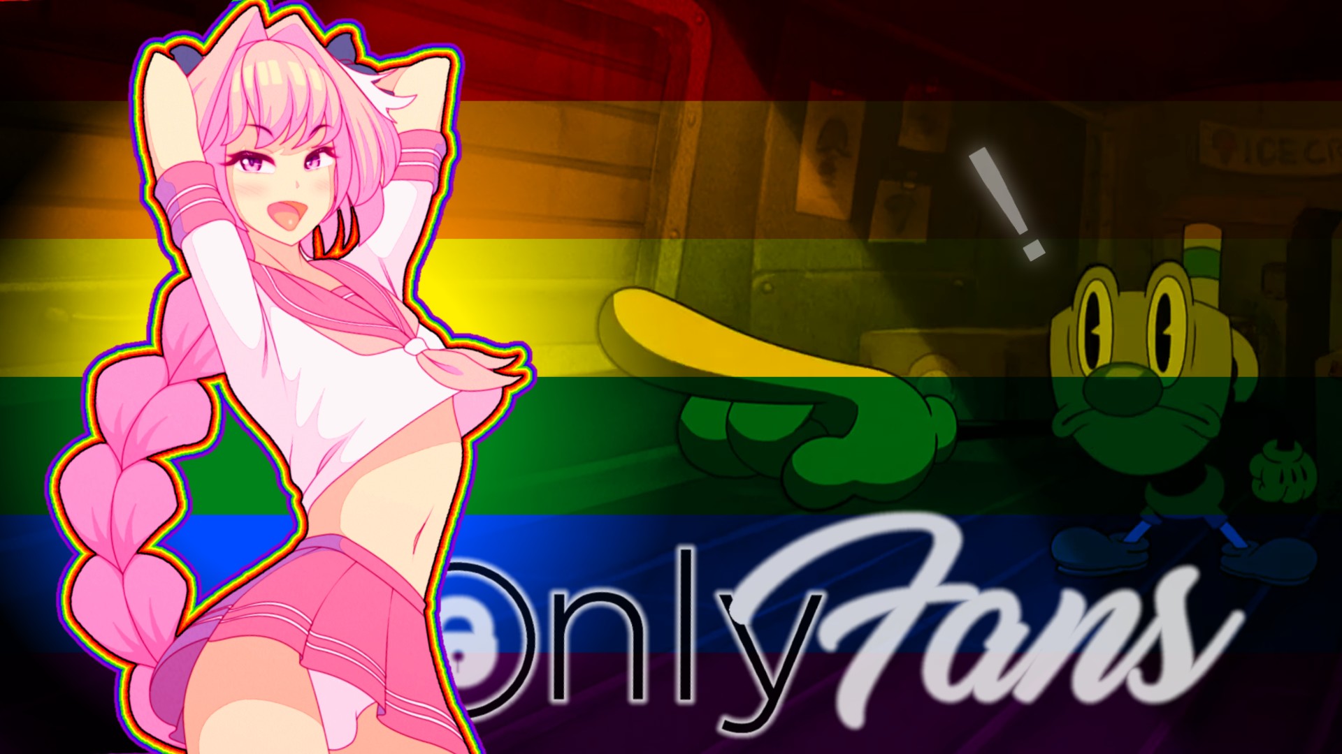 Pmv de femboy arcoíris en onlyfans