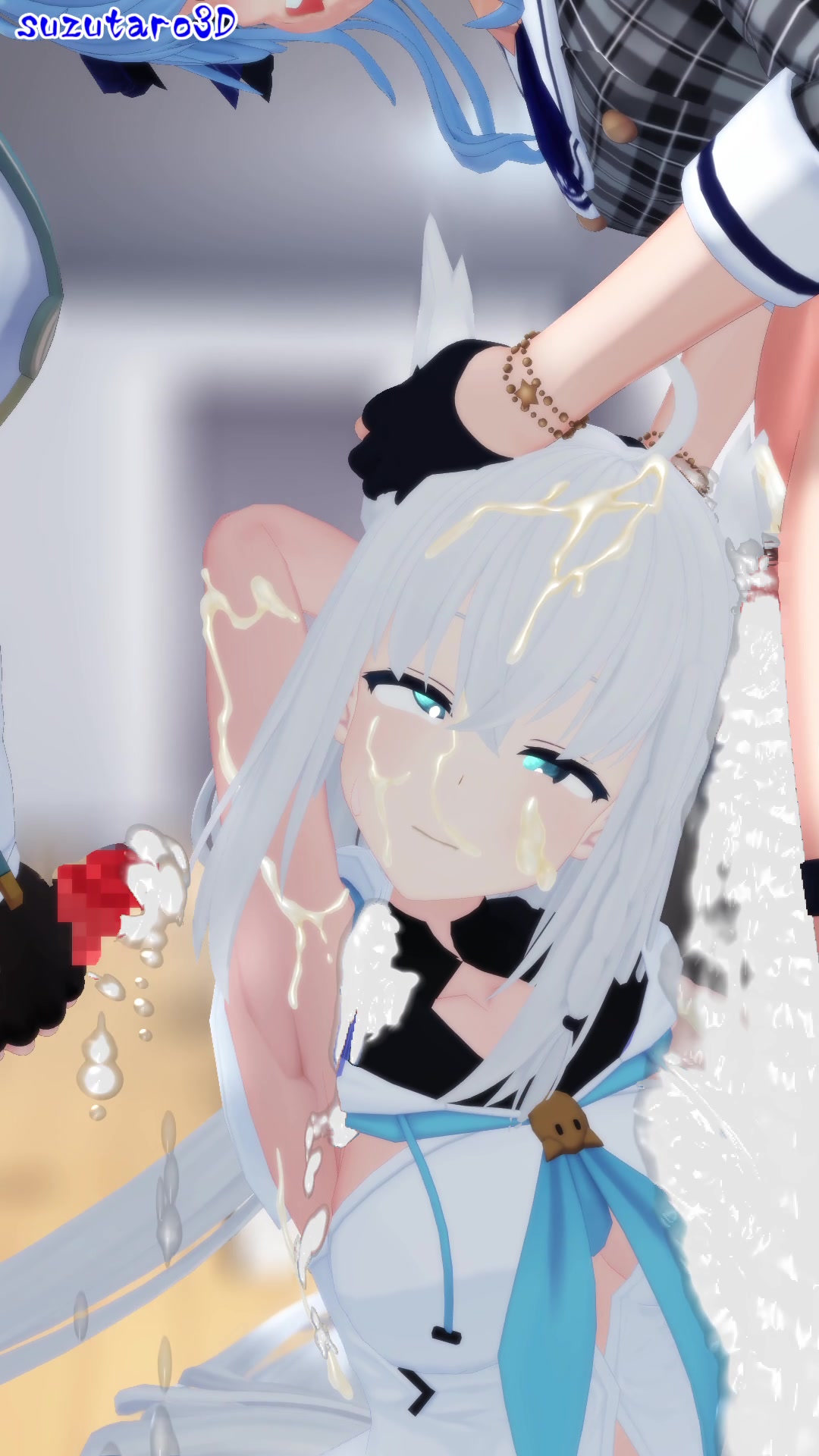 Fubuki 3d follada de oreja y bukkake