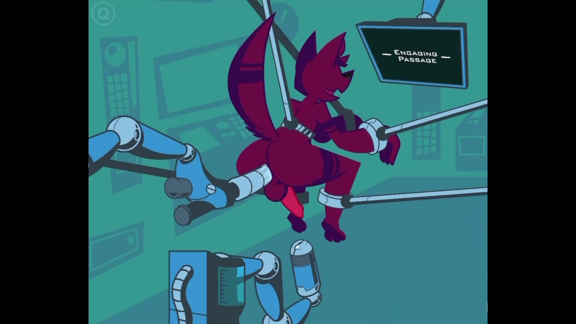 صائدة الفيروسات براندي، هزة قسرية (صوت)