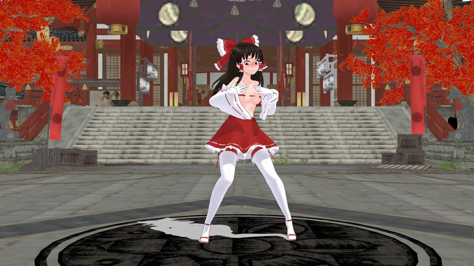 Reimu hong meiling erupção de tóquio mmd