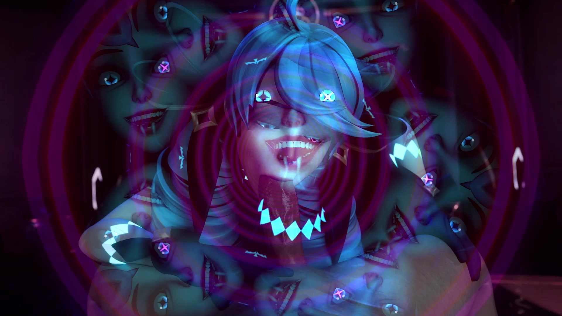 疯狂眼睛的催眠循环