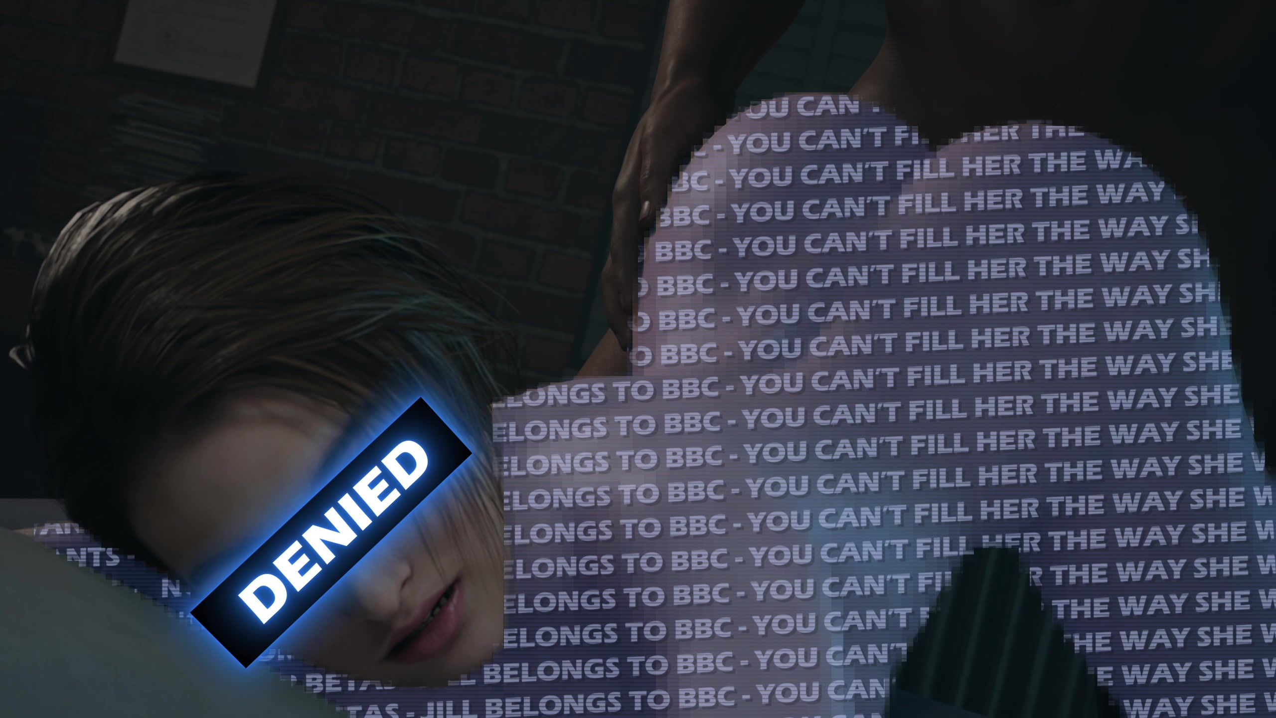 ジル・バレンタイン バック モザイク blacked