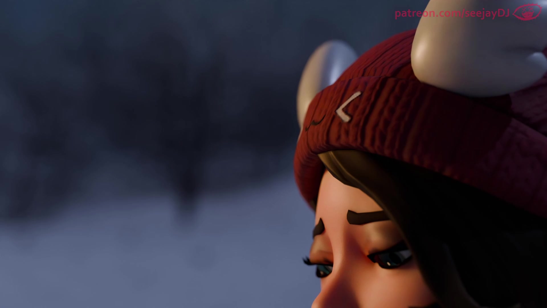 ковбой скай из фортнайт в пикантной футанари-тентакл-экши-езде