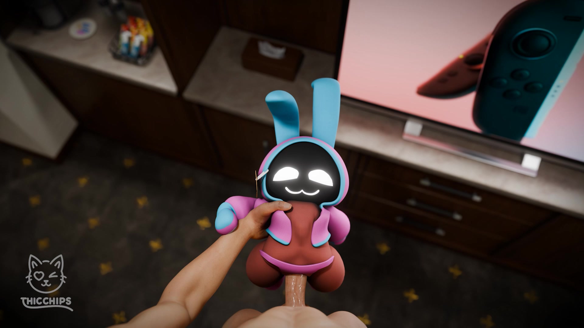 毛绒可可被填满了