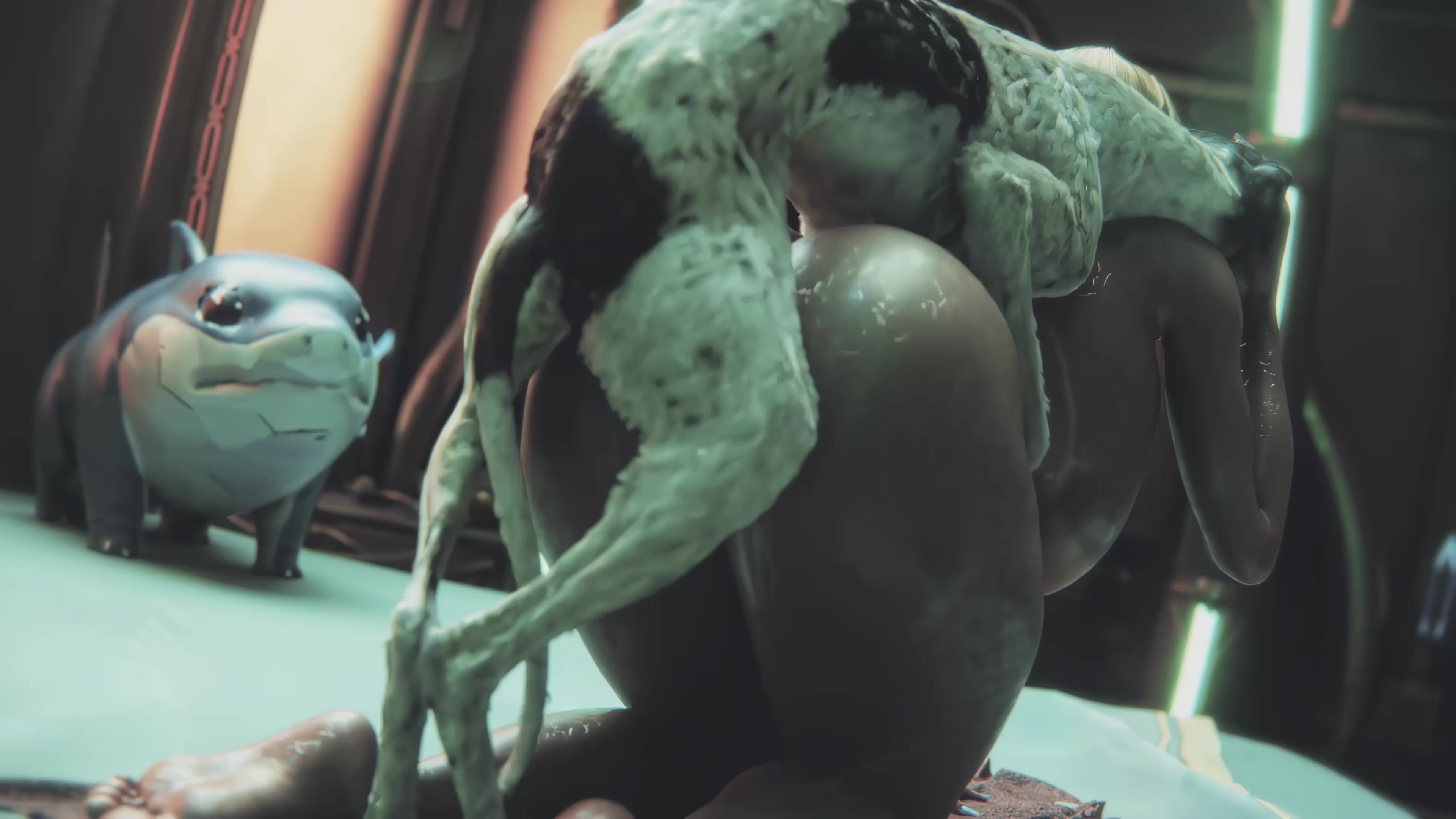 エマの触手ふた女子校生エッチ征服