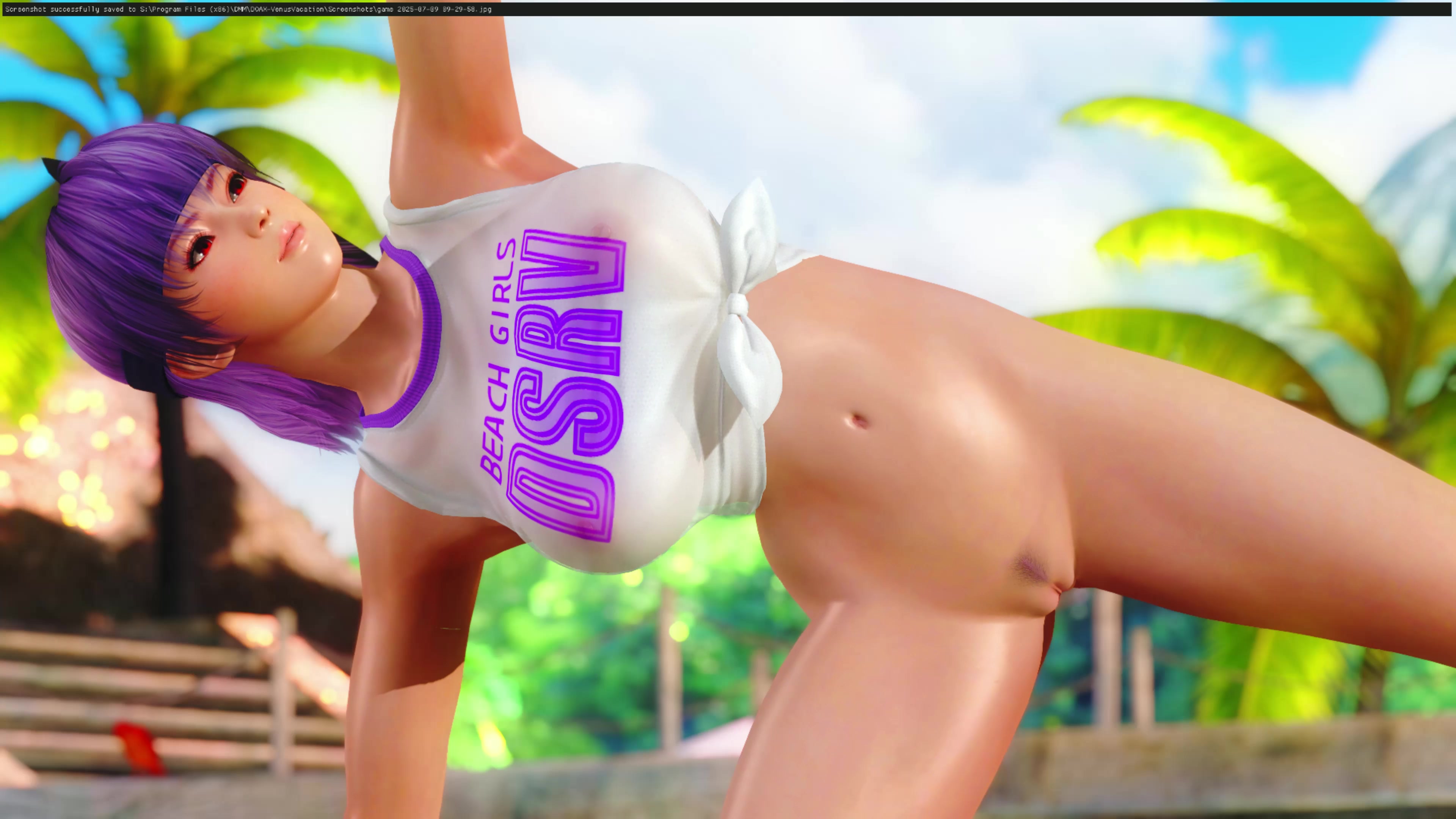 आयाने की शरारती समुद्र तट टेंटेकल फूटानारी एची