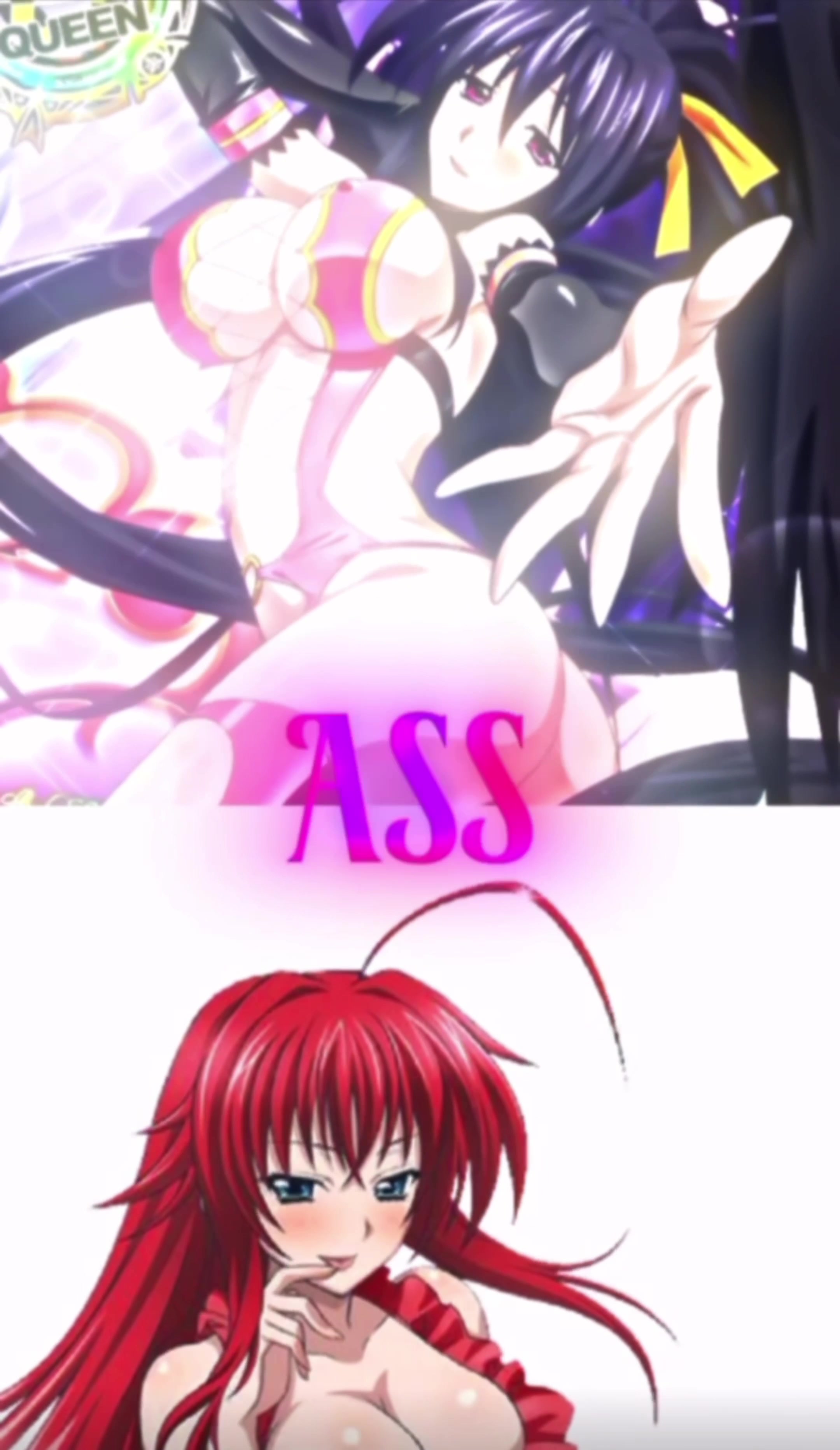 Rias gremory vs akeno himejima, escena ecchi intensa
