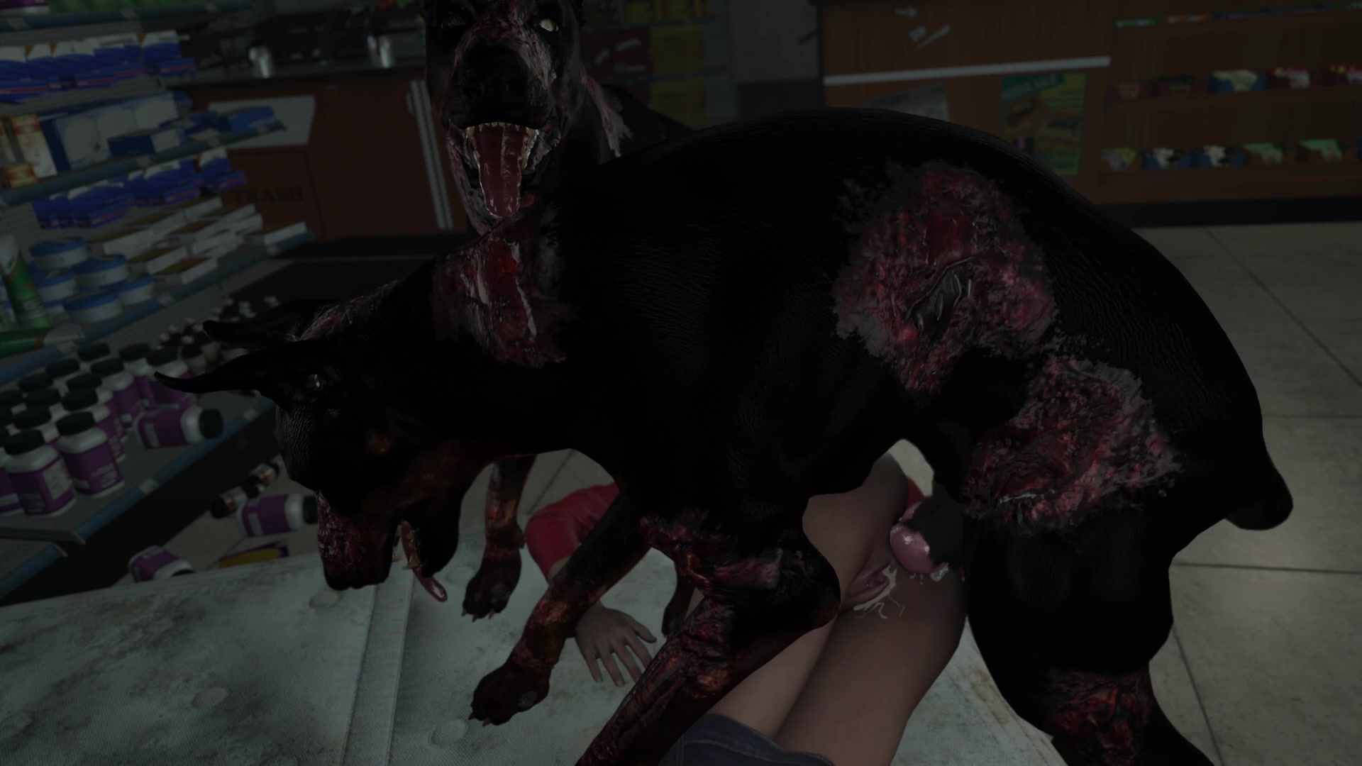 克莱尔x z狗：热扶她触手色气