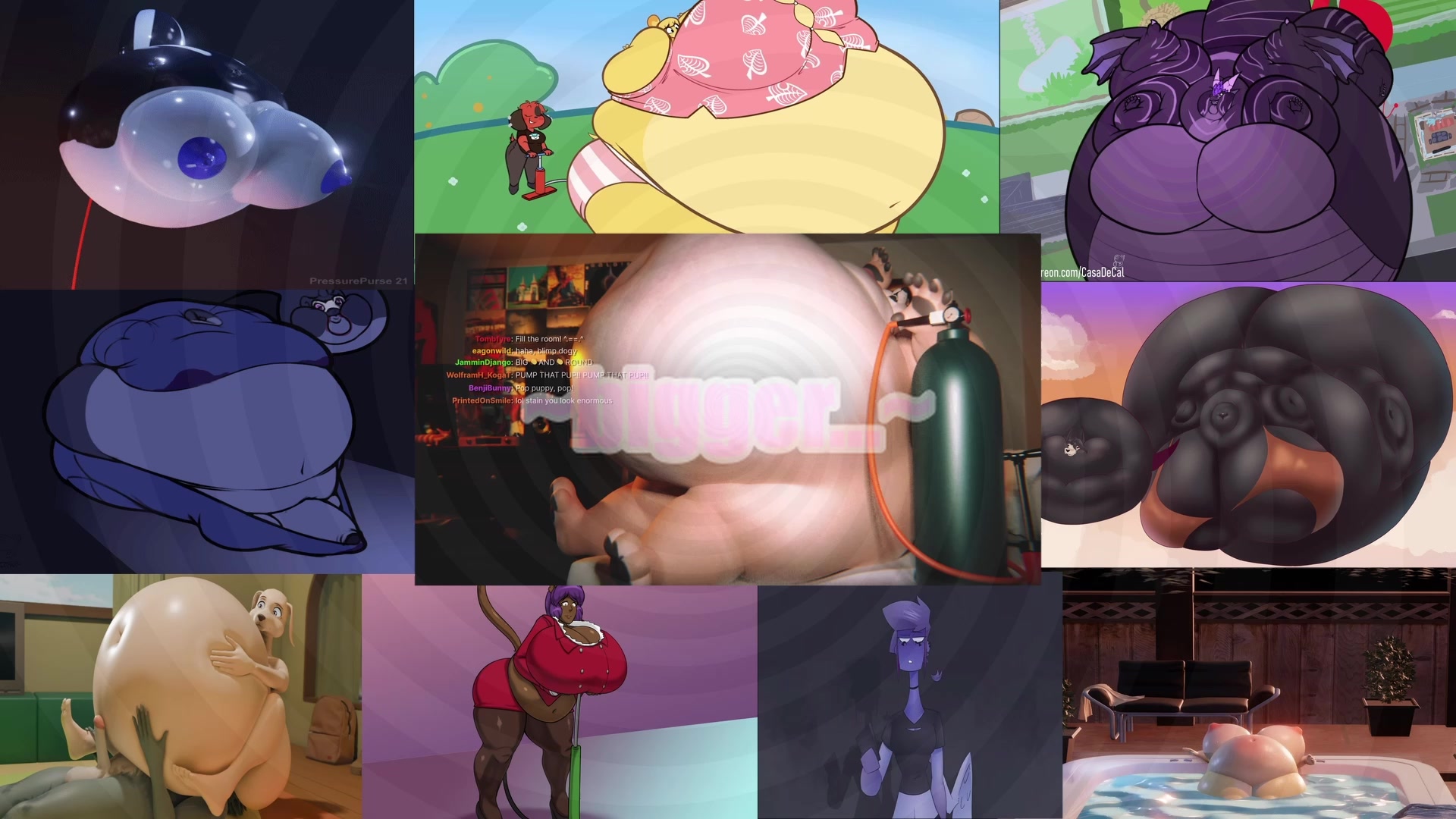 مجموعة انفجار الانتفاخ الجسدي المُhypnotic