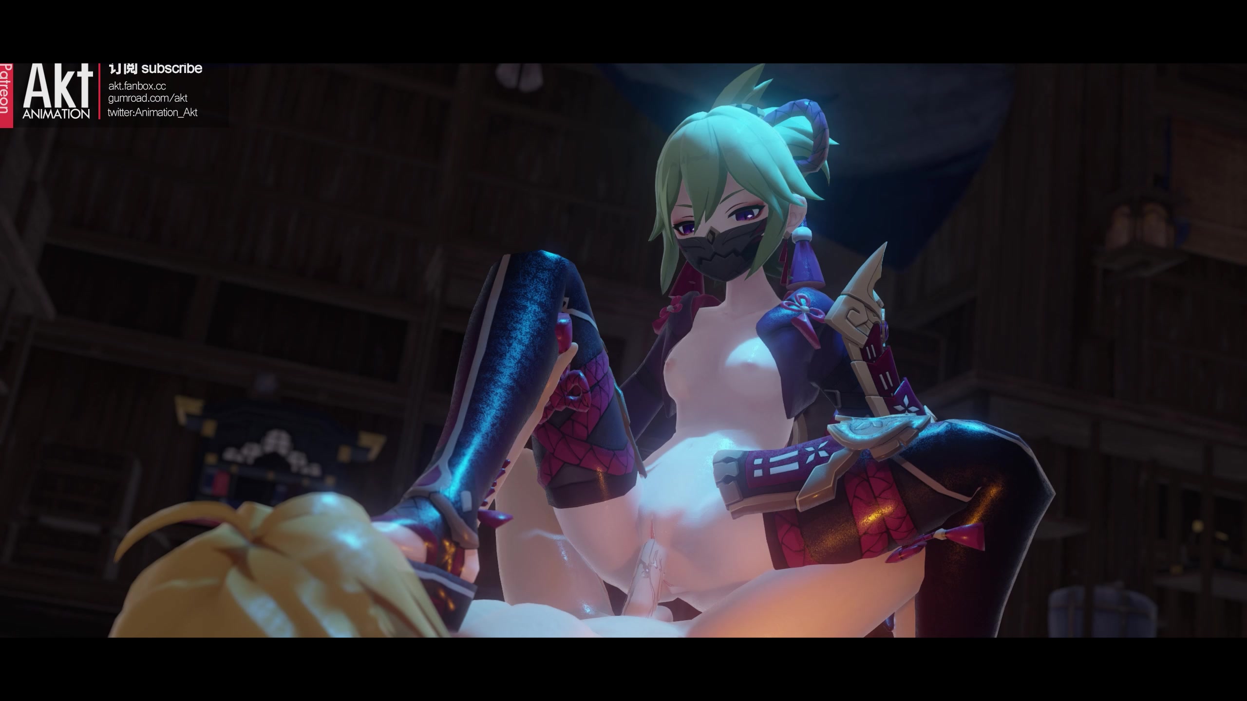 озорная куки синобу в футанари-тентакле эротической сцене