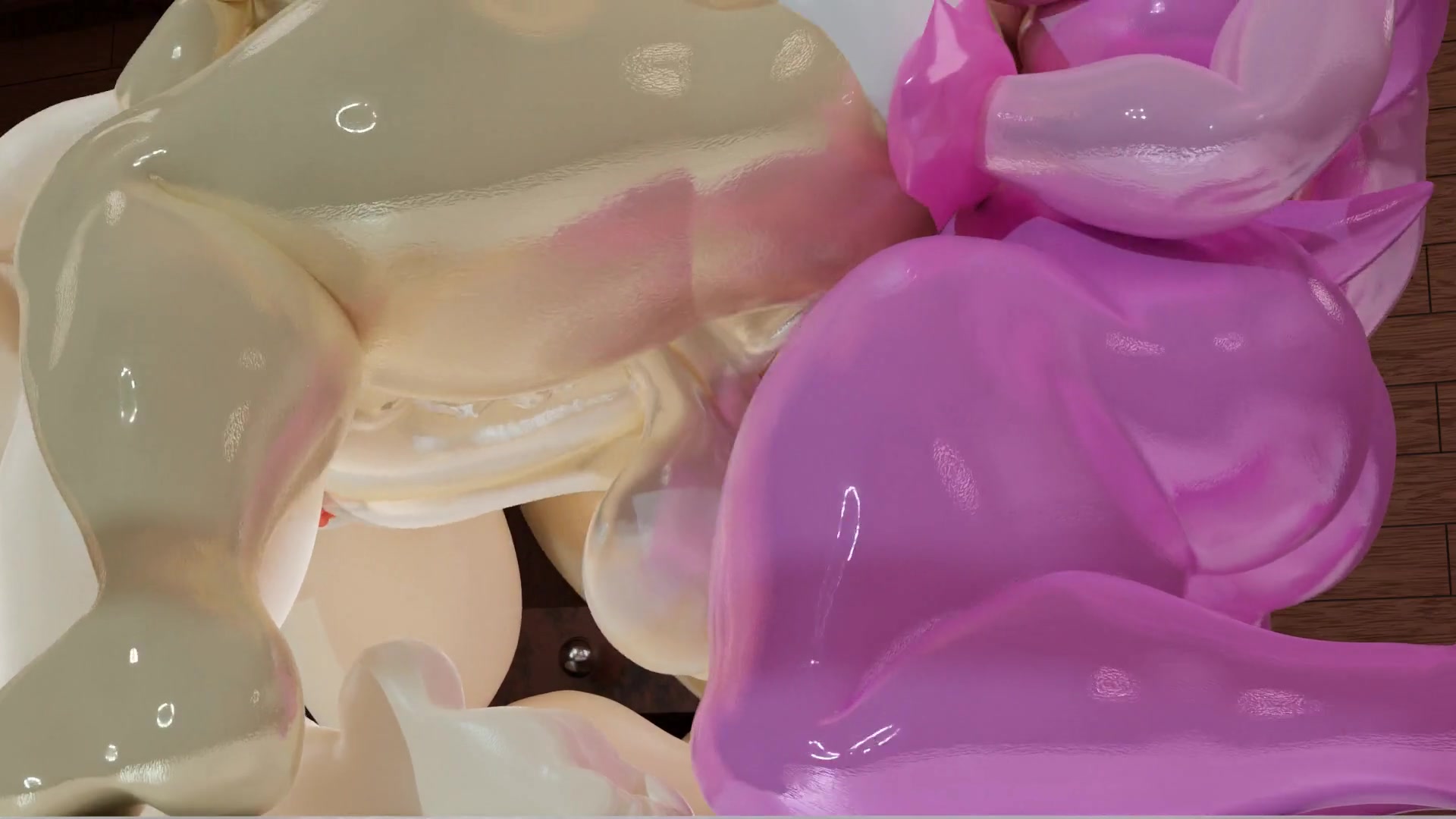 ゾンビ感染：触手ふたなり女学生エッチ