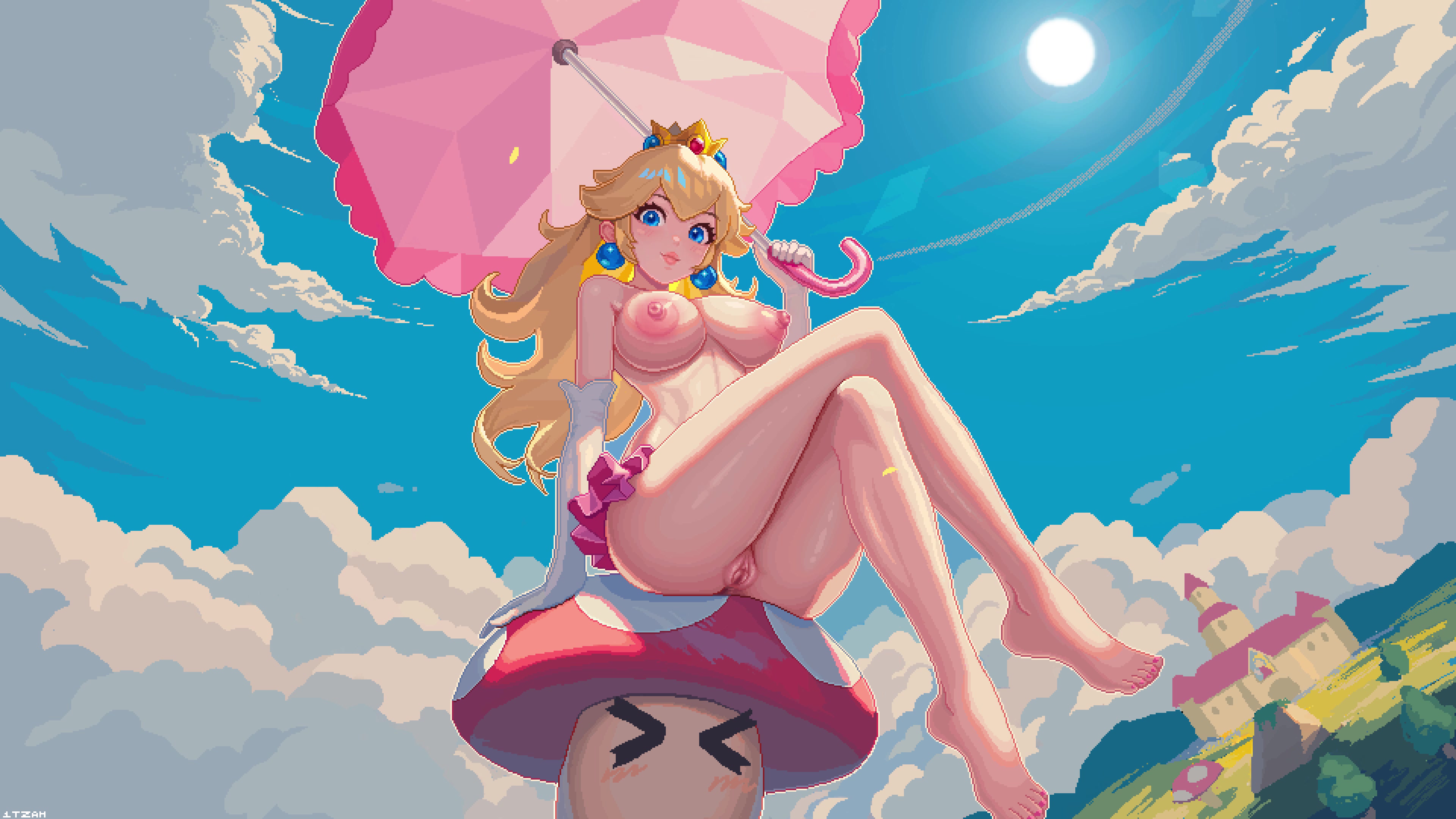 4k पीच कंप्यूटर वॉलपेपर