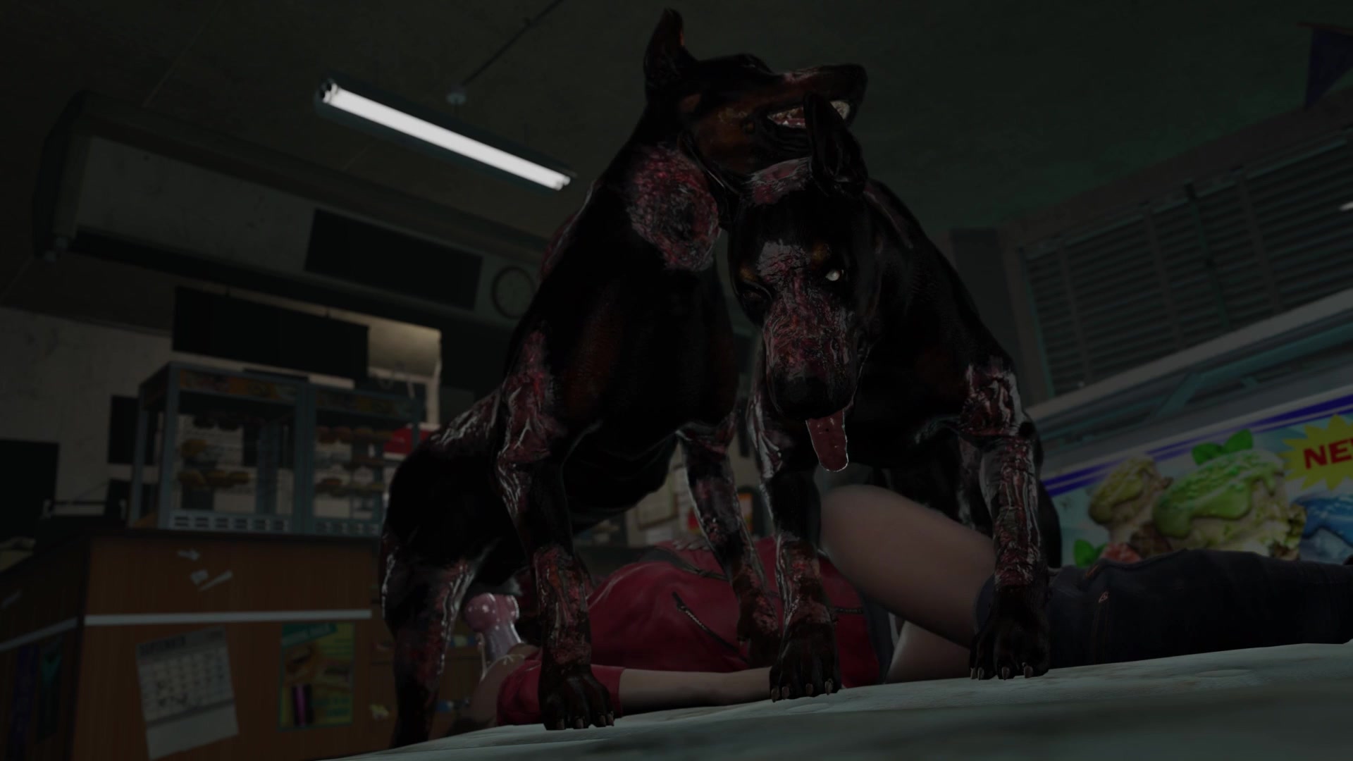 क्लेयर और ज़ी-डॉग्स टेंटेकल फुता हेनतई