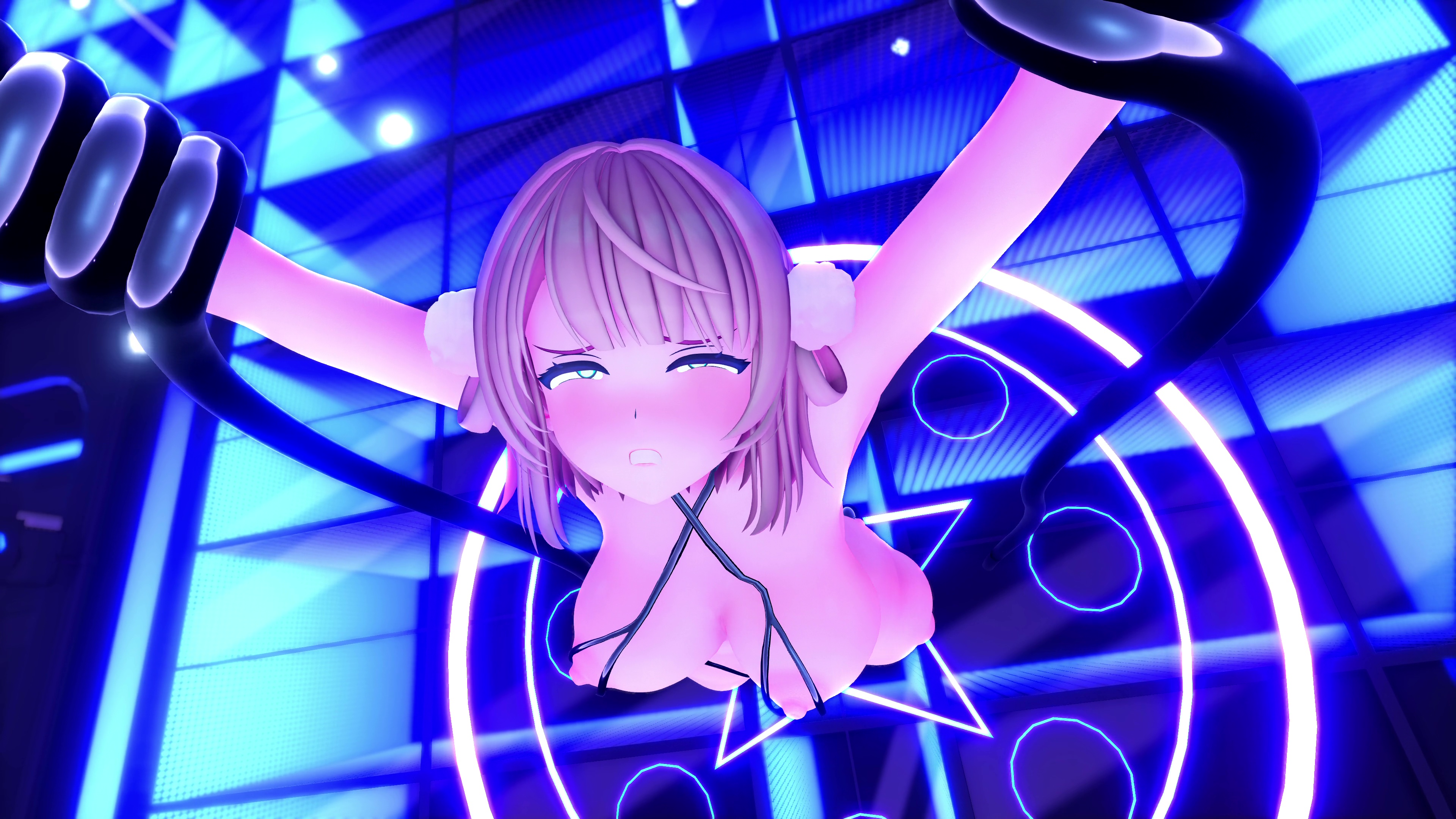 時雨羽衣がkuromaruに紐ビキニで捕まる