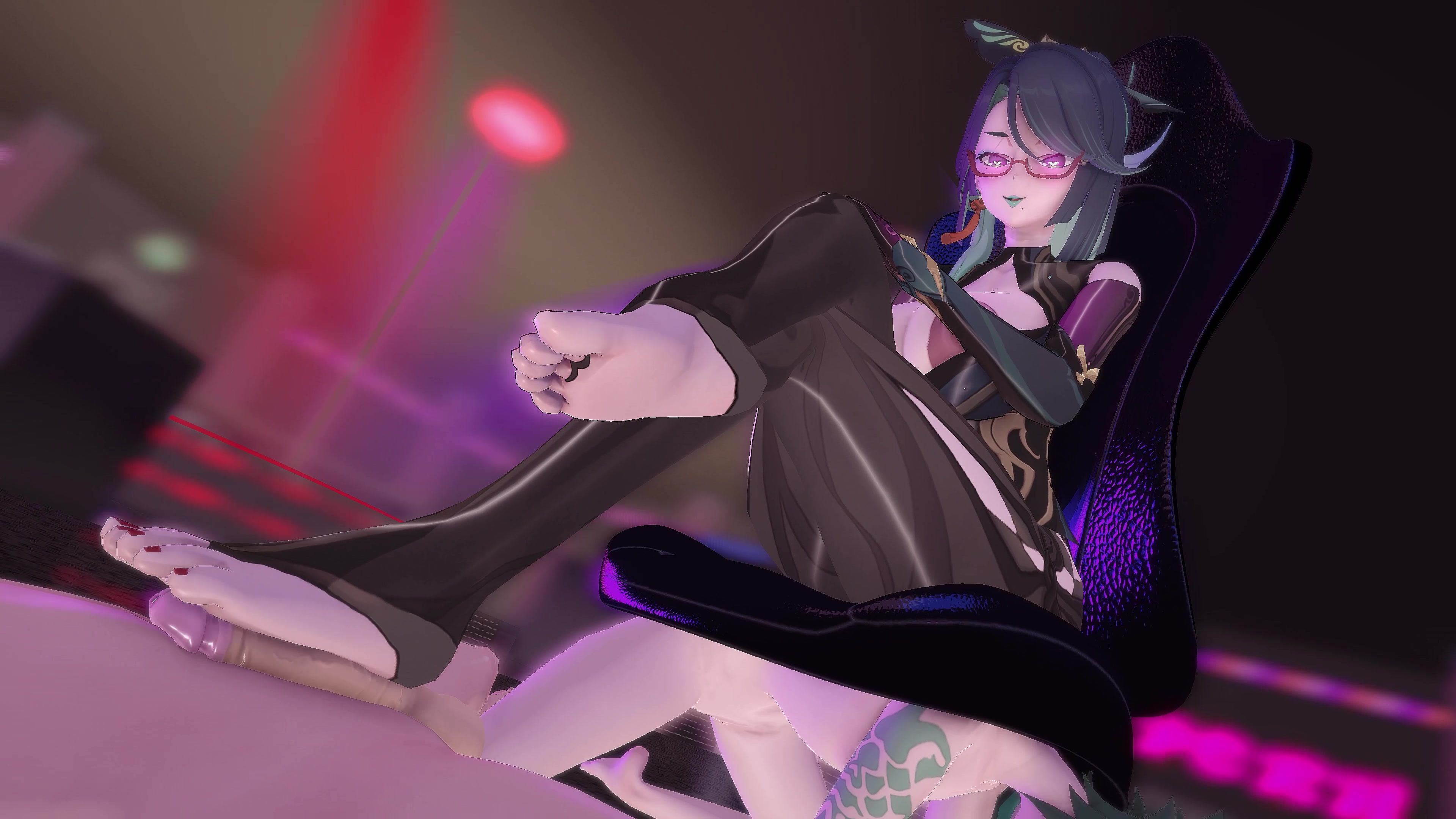 إغواء شهواني لقدمي شيانيون