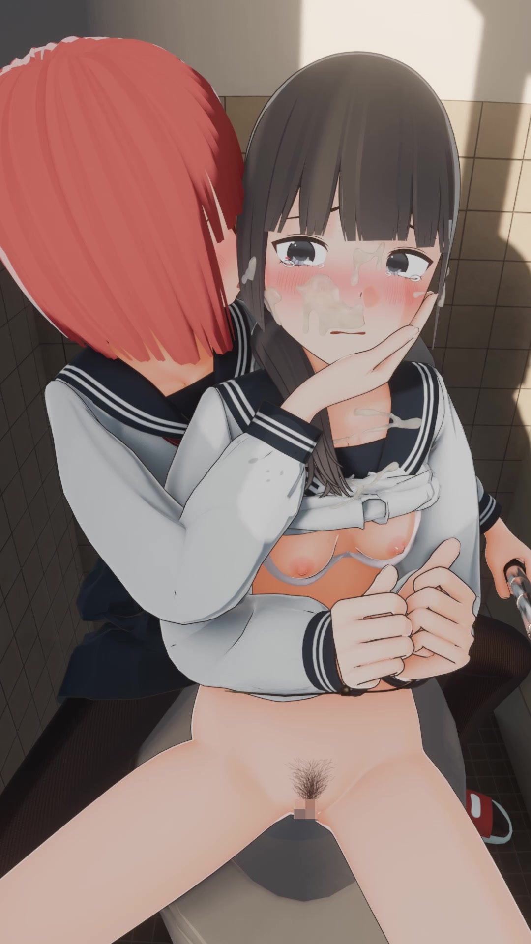 浴室射精教室セックス騒動