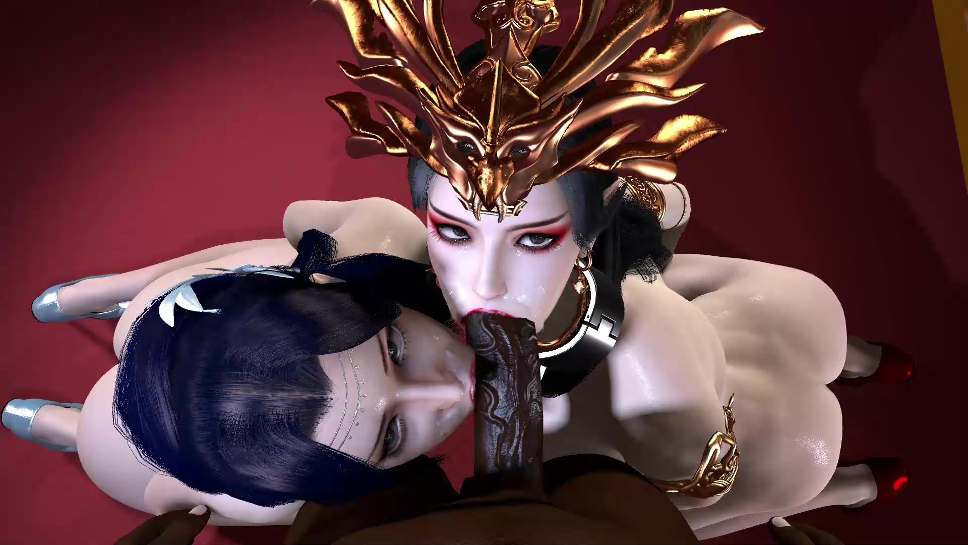 Medusa quente & yunyun futanari tentáculos ecchi