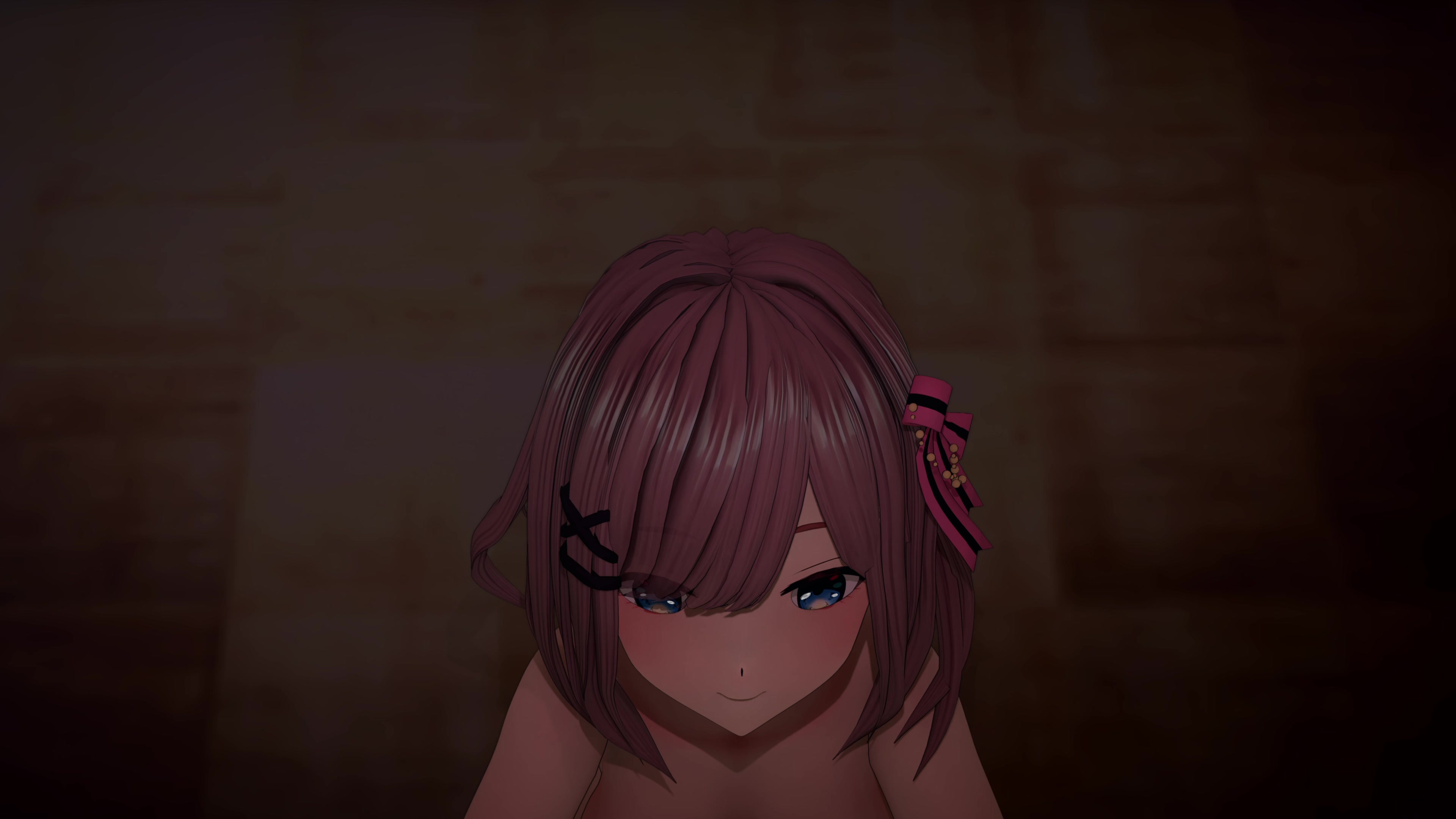 露露进行调皮的吹-job