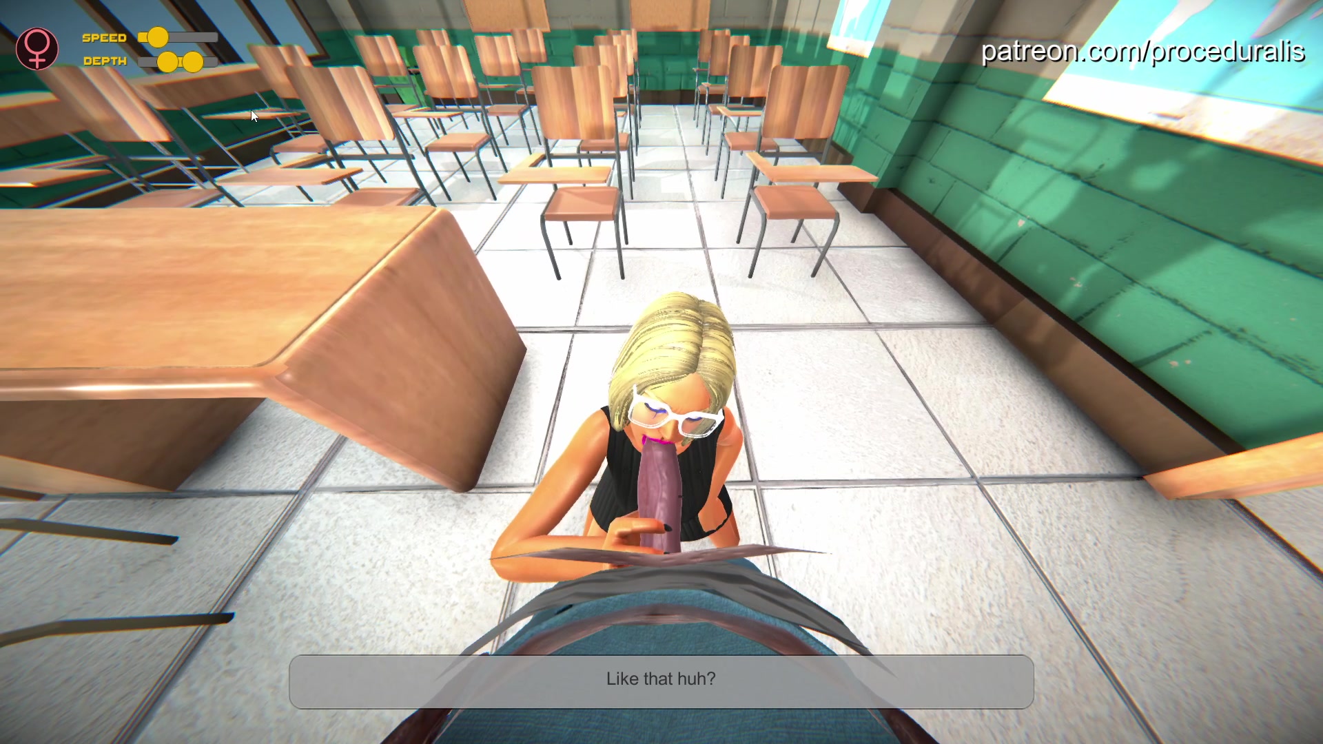 Sexy maestra latina da clase de educación sexual