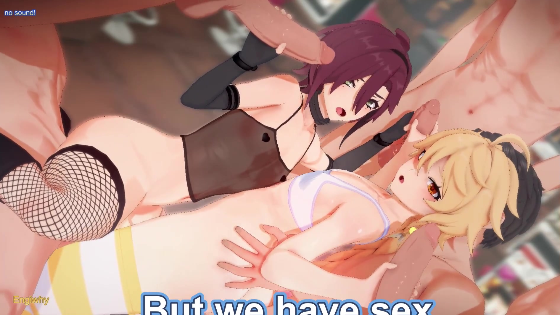 Gangbang intenso de shikanoin aether