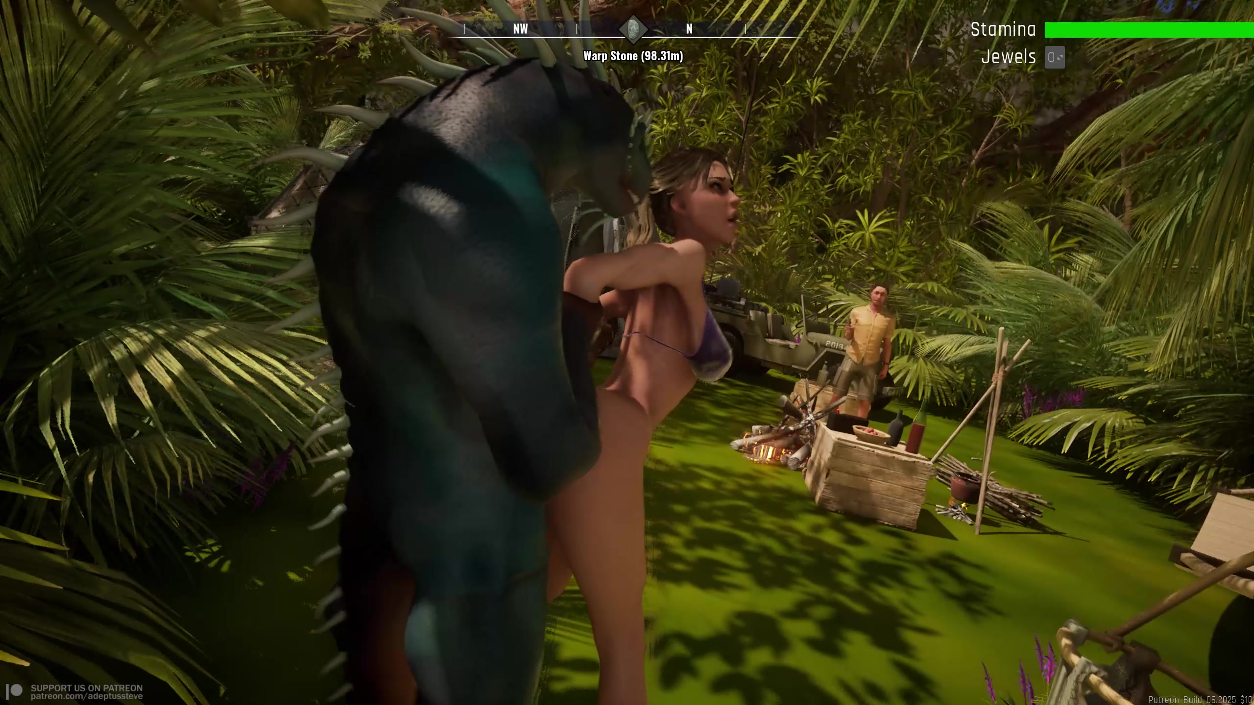 O lagarto desfruta da boceta humana quente