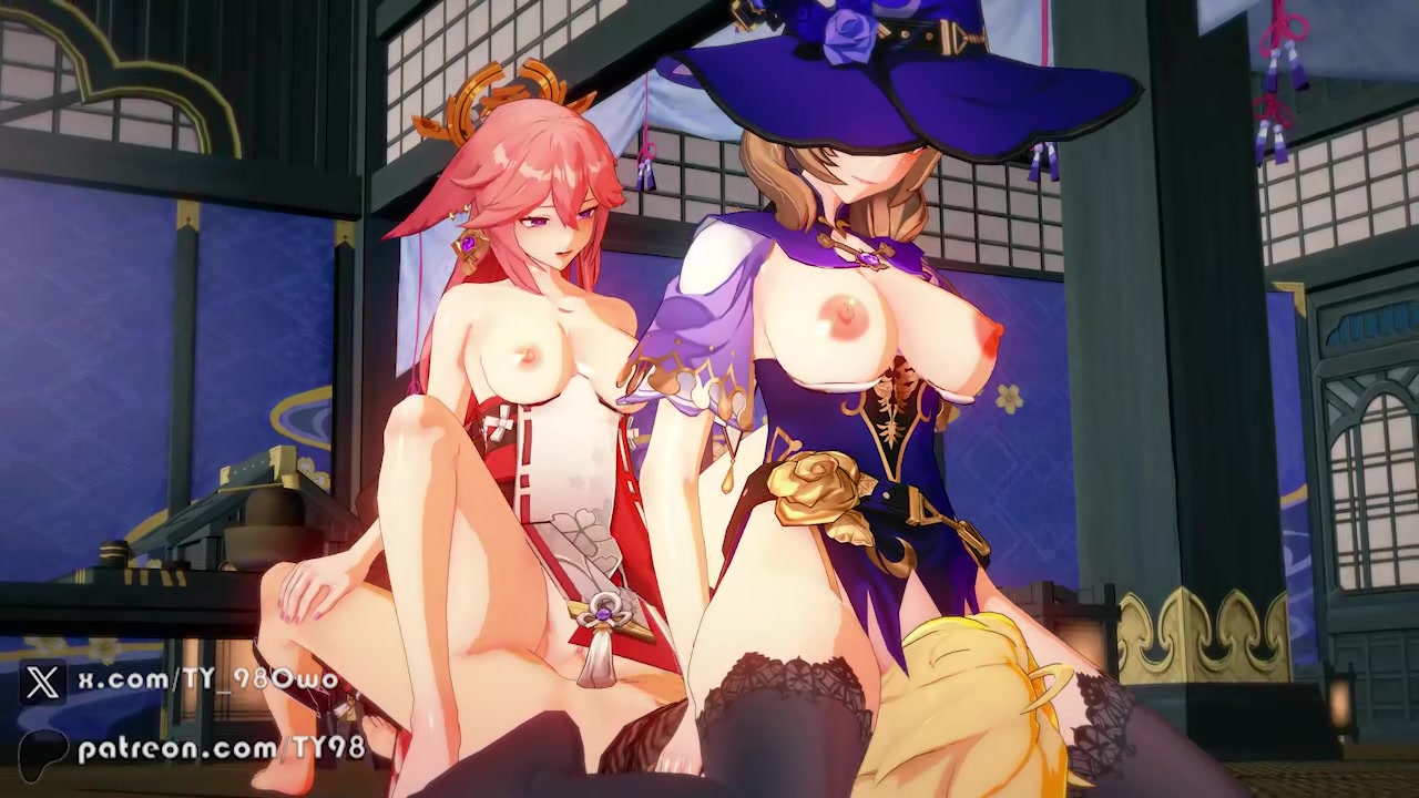 Yaemiko & lisa ecchi-futanari-tentakel-sound