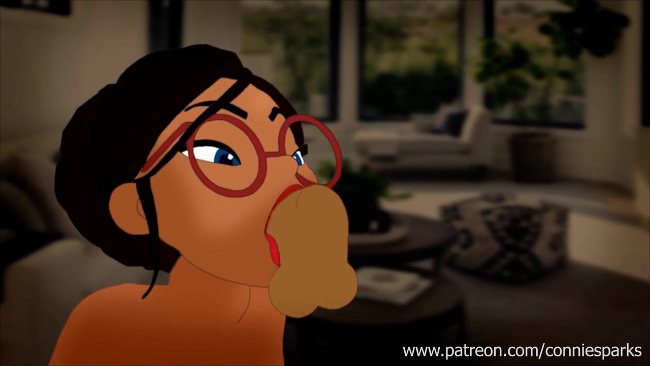 девушка в очках получает в рот в горячем хентае