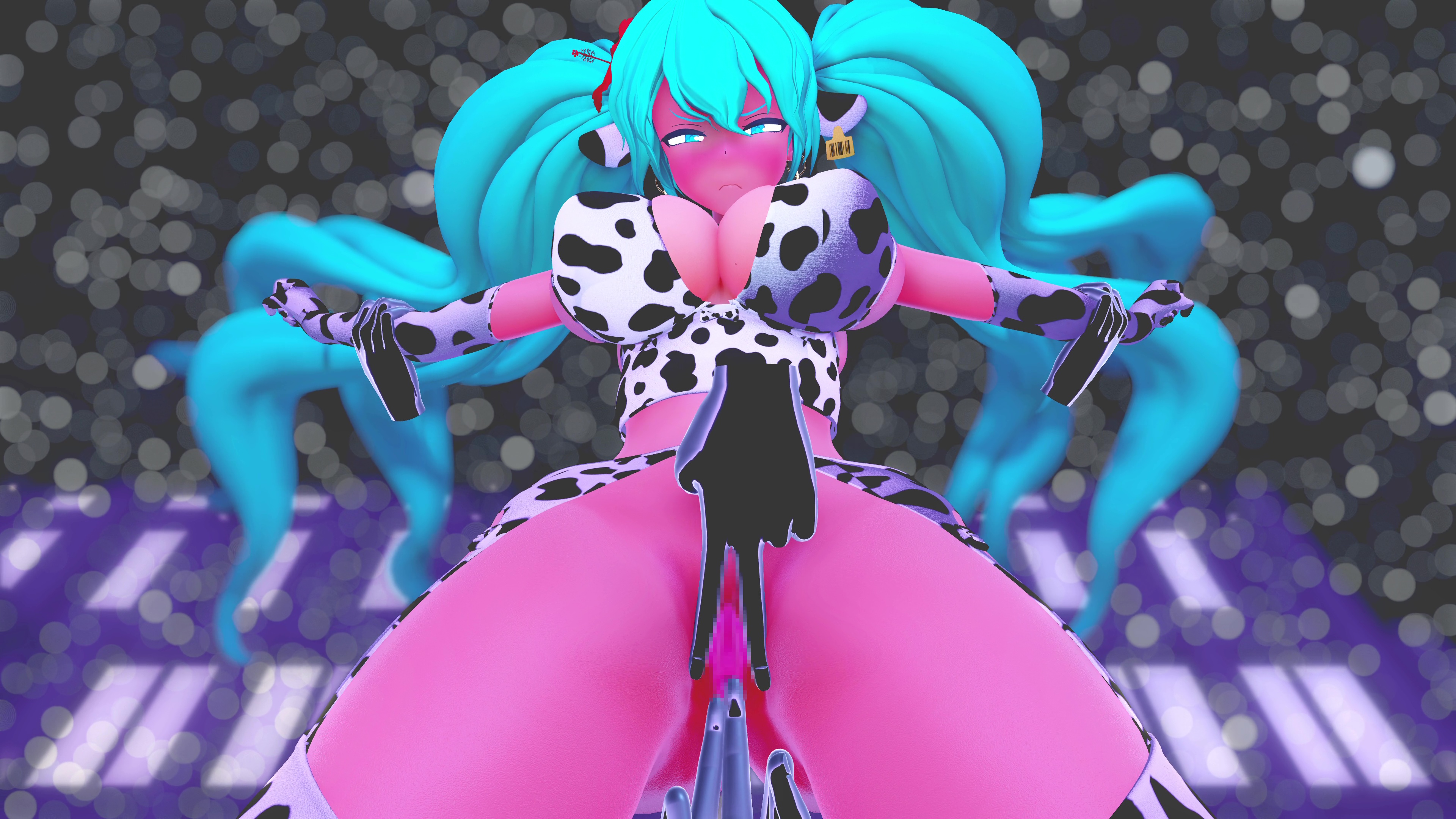 бразильская мику взломана куромару в сексуальном танце наездницы