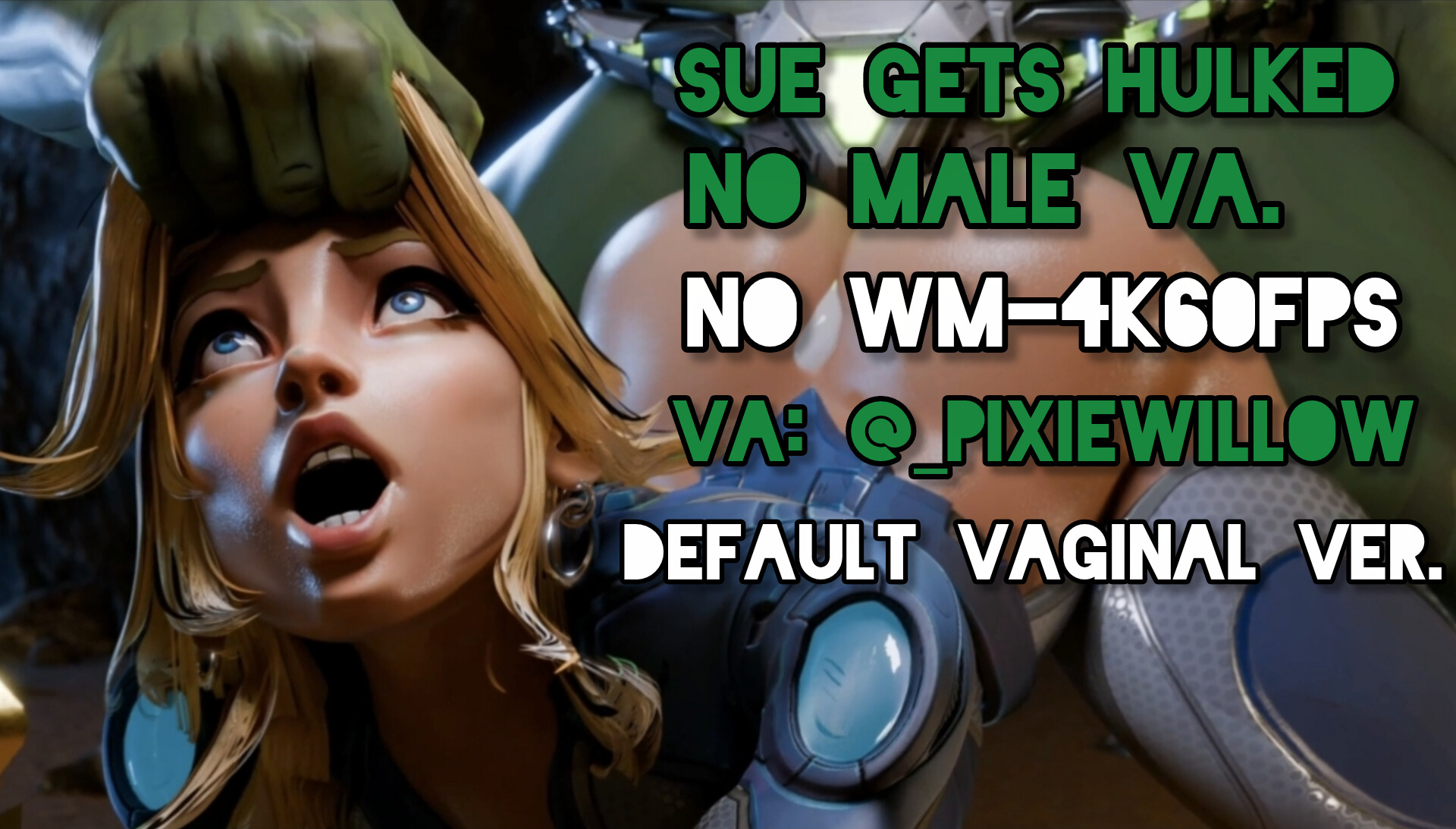 Sue é transformada por tentáculos futanari eróticos