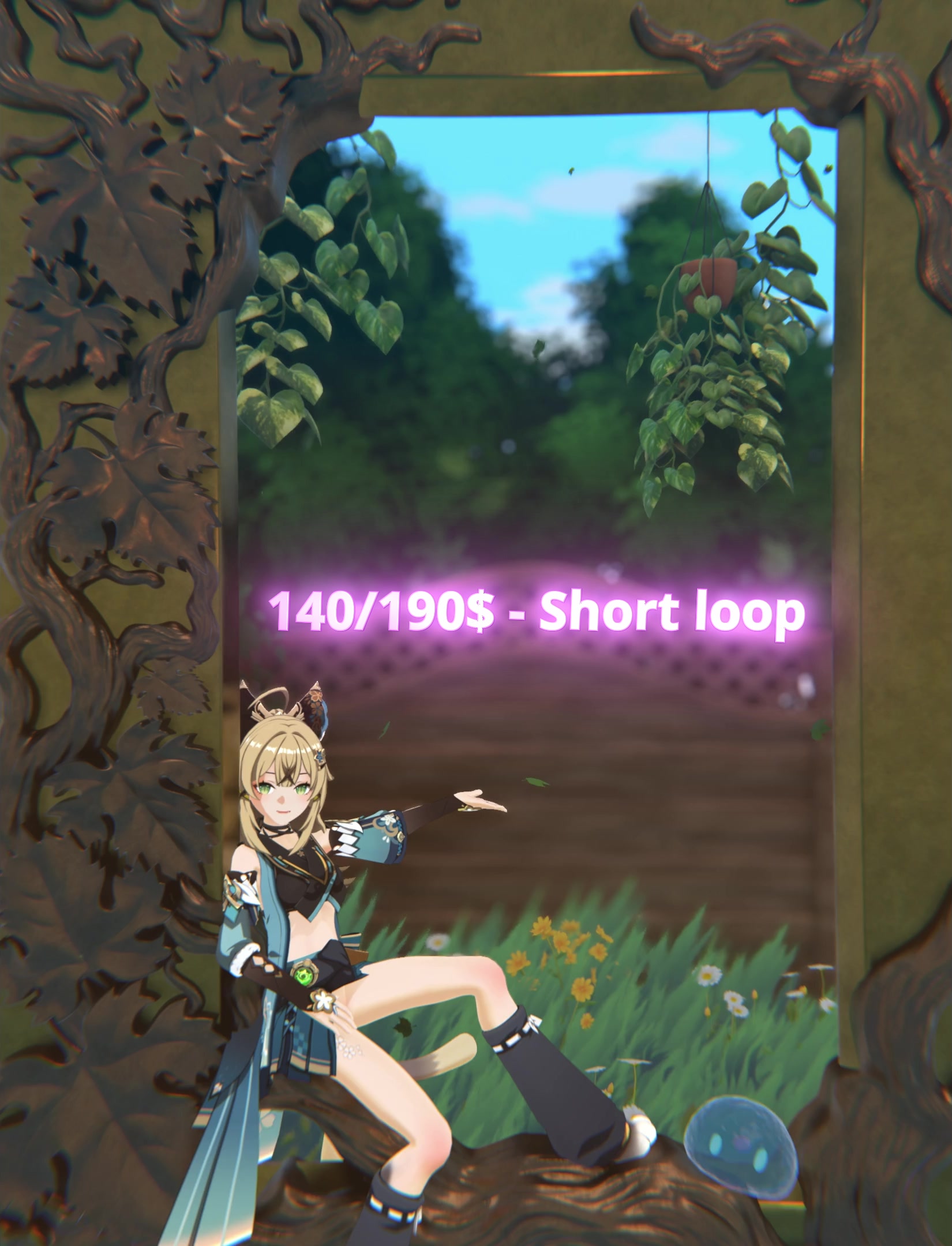 Kirara and slime in intense lyusfyuring