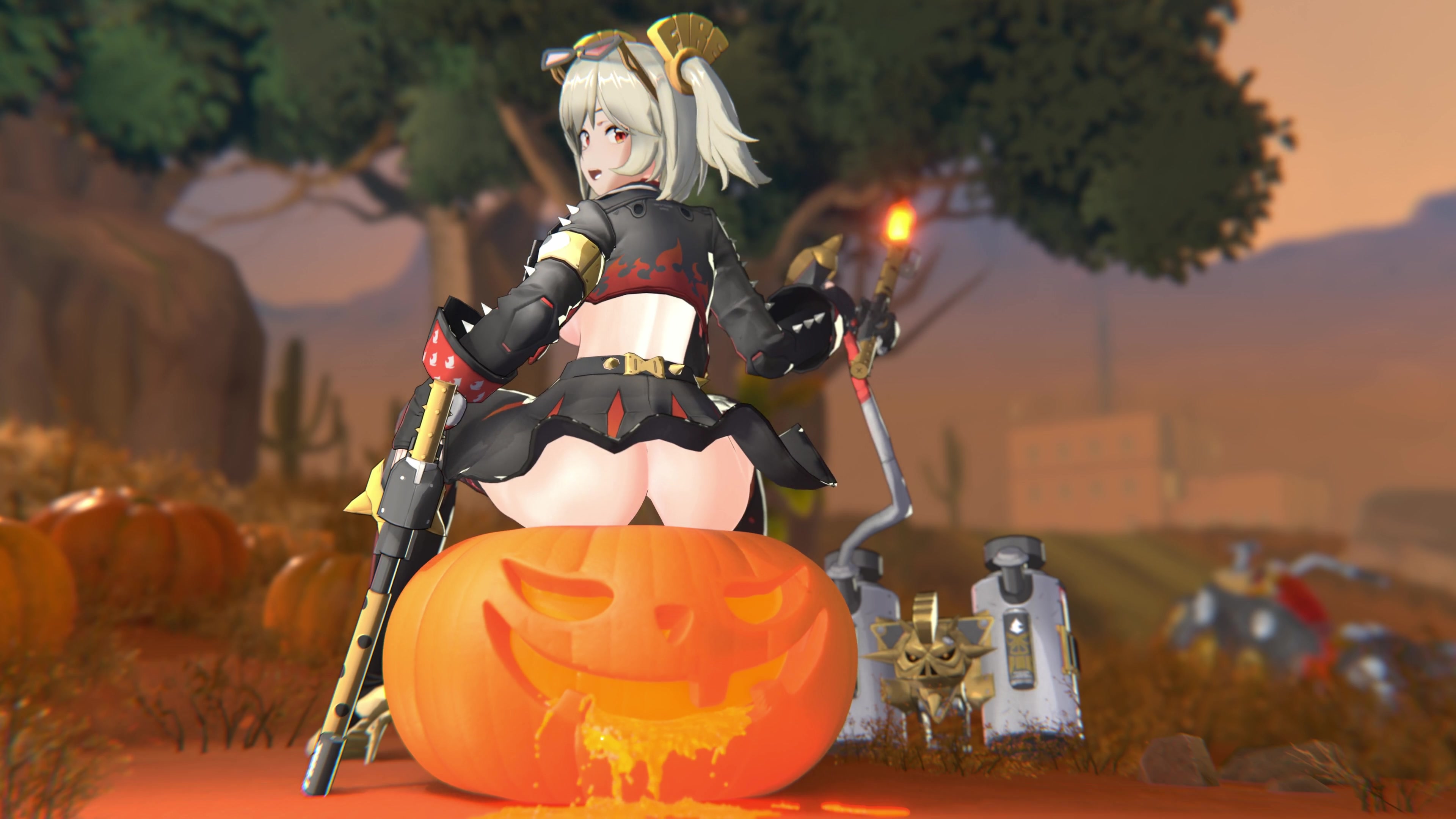 хэллоуинская поездка бёрнис в 4k