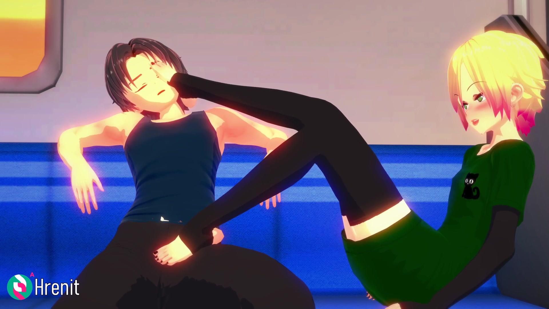 電車でいじわるなフェムボーイ