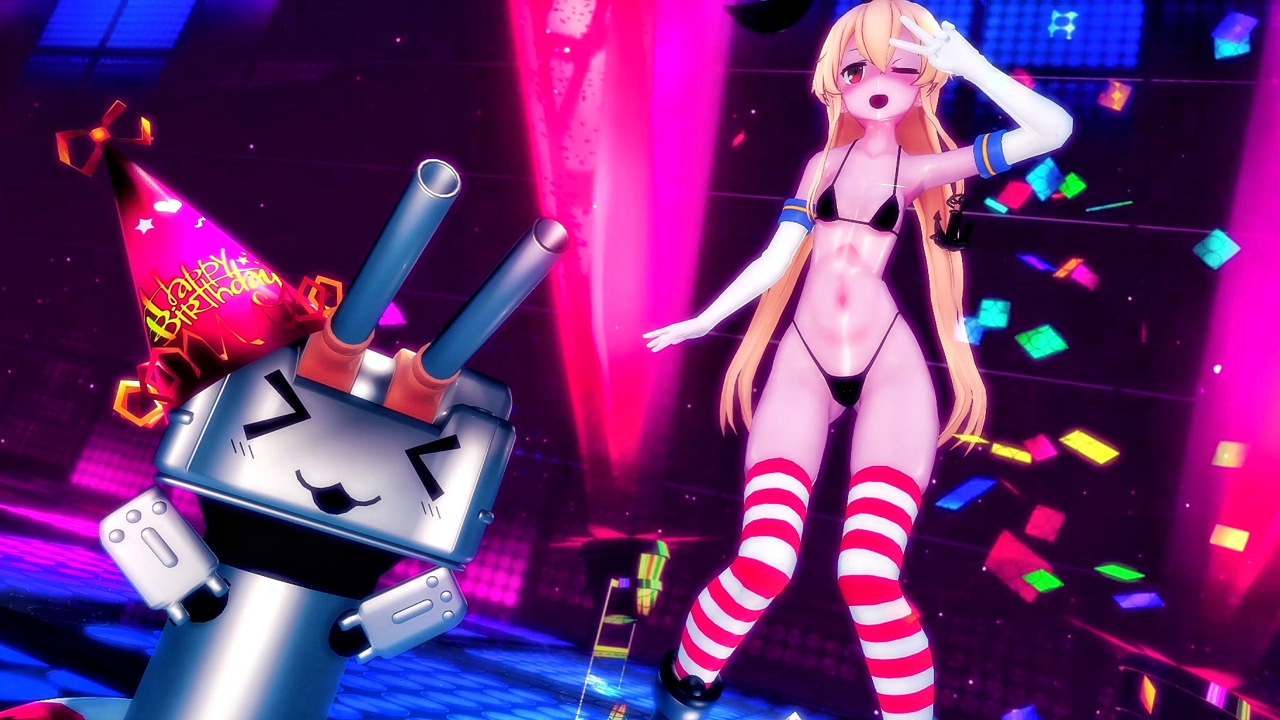 Shimakaze tanzt caramell mmd r15 hamselvish