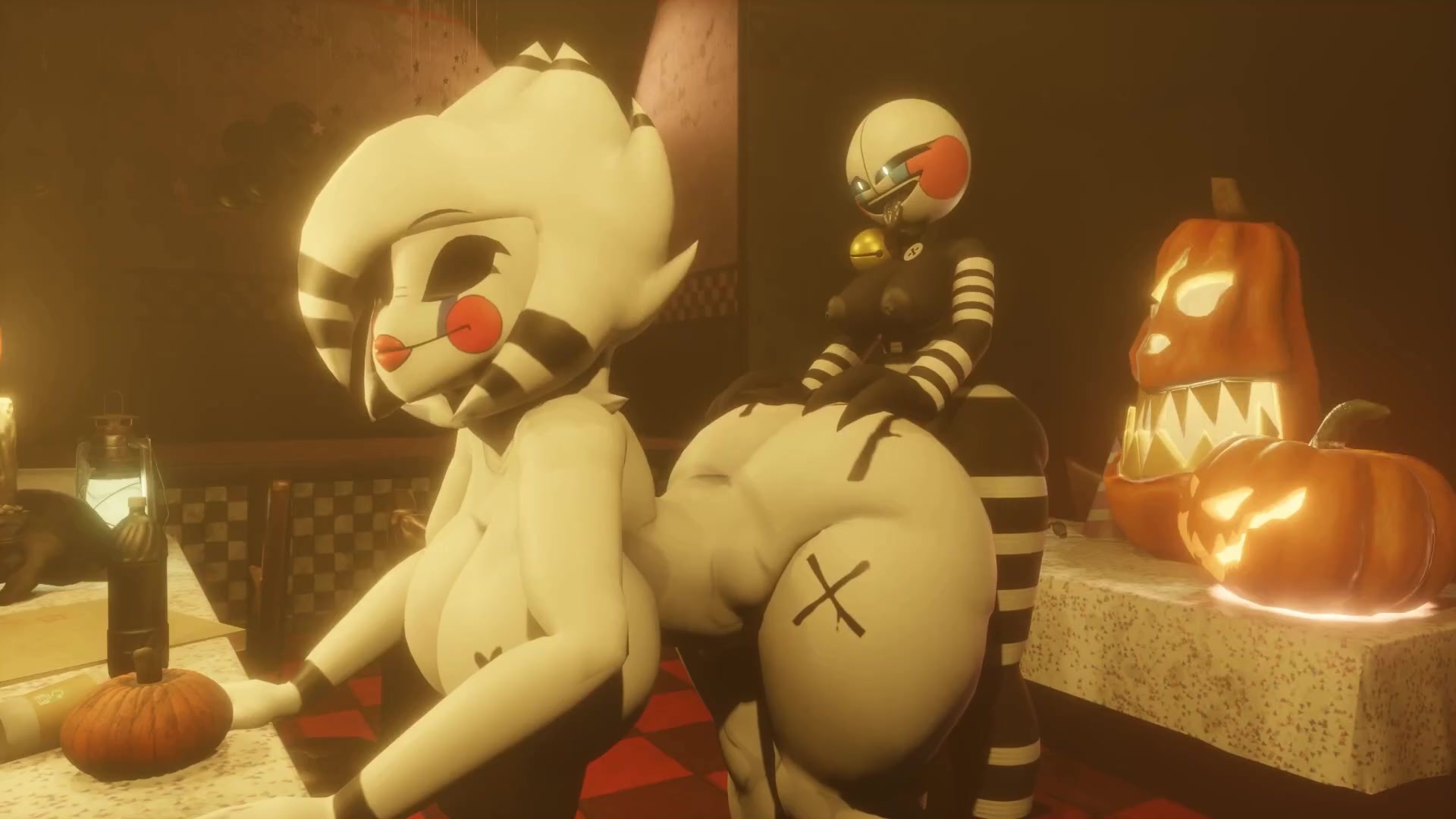 Marionnette ardente tentacule futanari écolière écchi